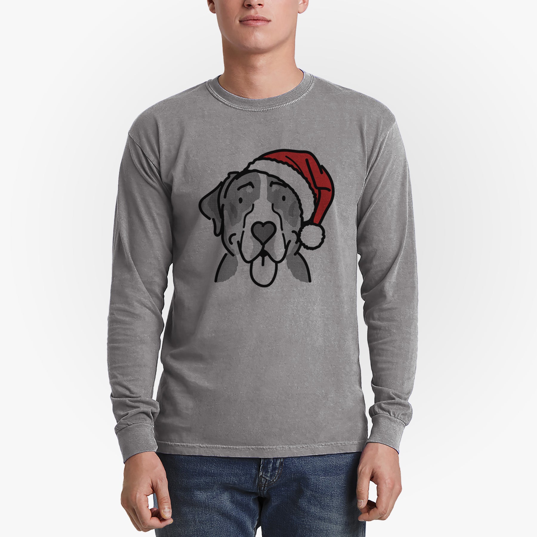Jolly Greater Swiss Mountain Dog - Moose - Heavyweight 100% Cotton Long Sleeve