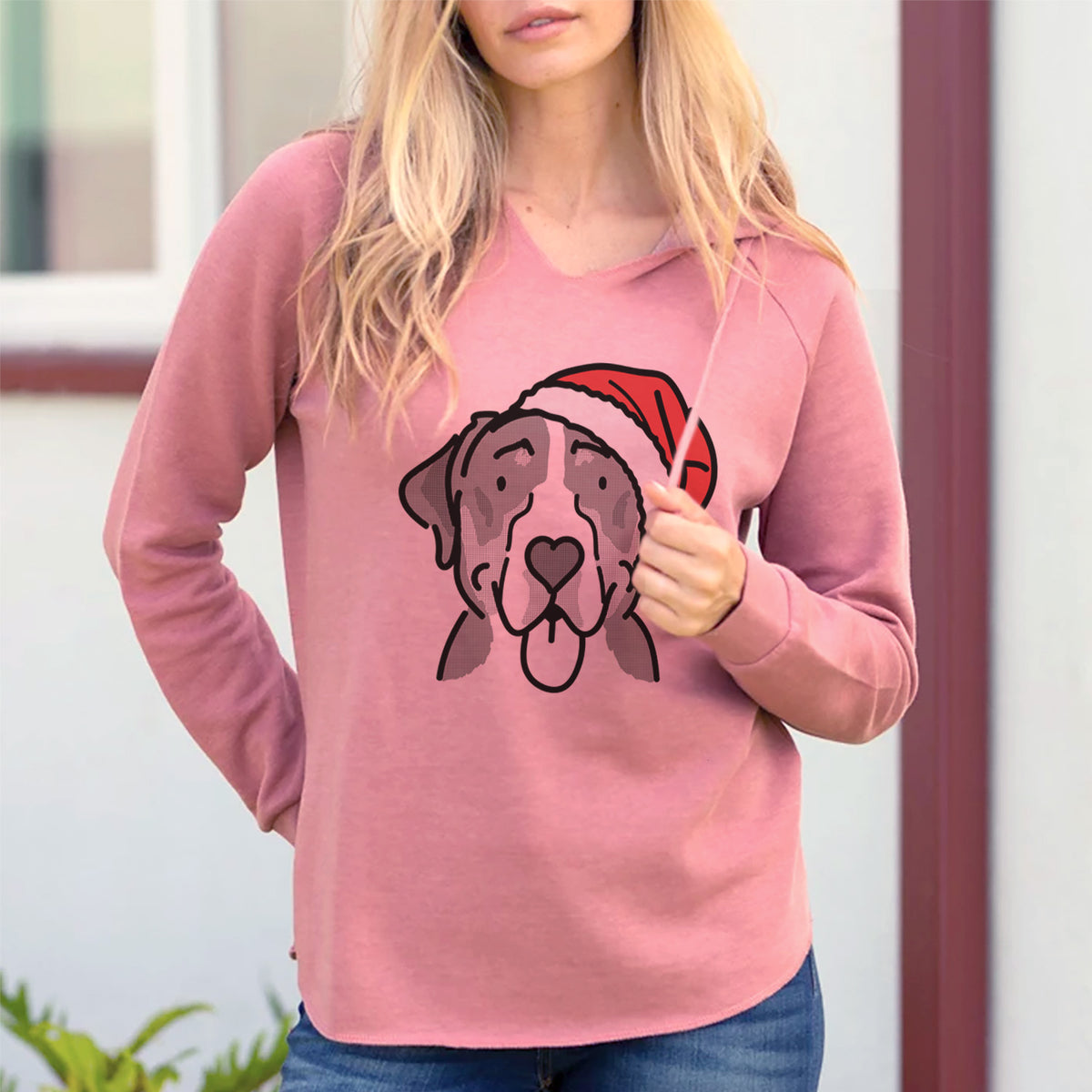 Jolly Greater Swiss Mountain Dog - Moose - Cali Wave Hooded Sweatshirt