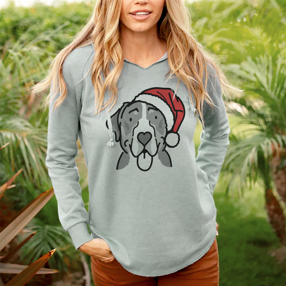 Jolly Greater Swiss Mountain Dog - Moose - Cali Wave Hooded Sweatshirt