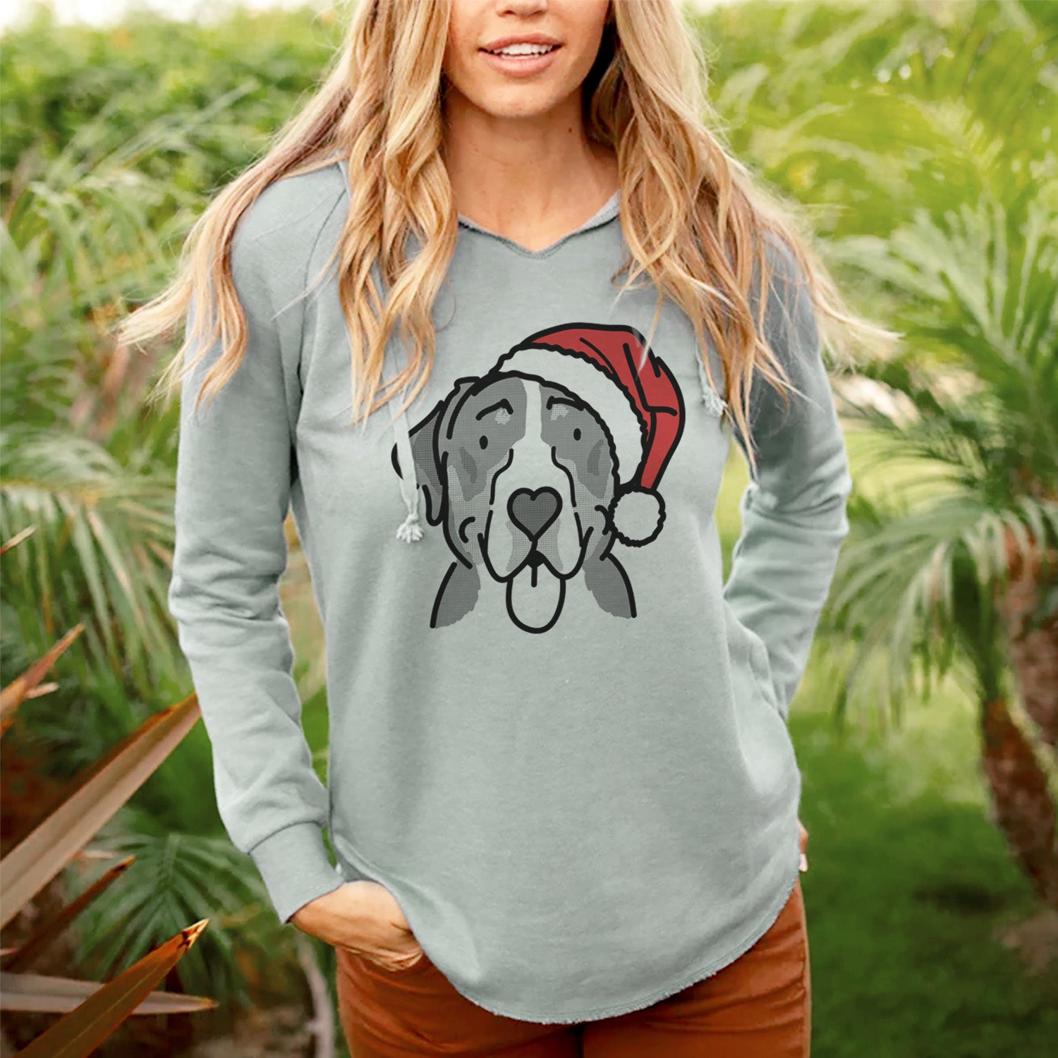 Jolly Greater Swiss Mountain Dog - Moose - Cali Wave Hooded Sweatshirt