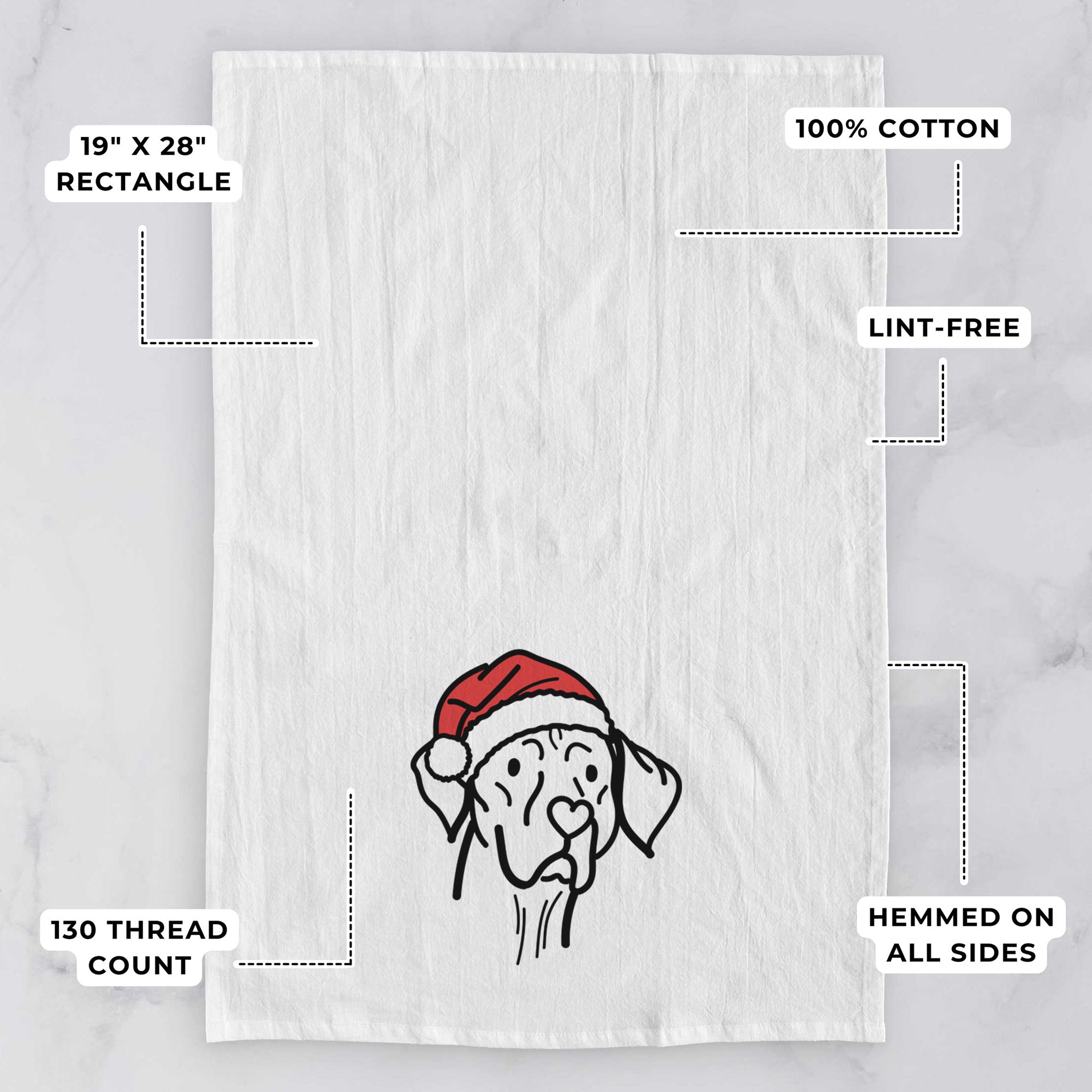 Jolly Vizsla - Moose - Tea Towel