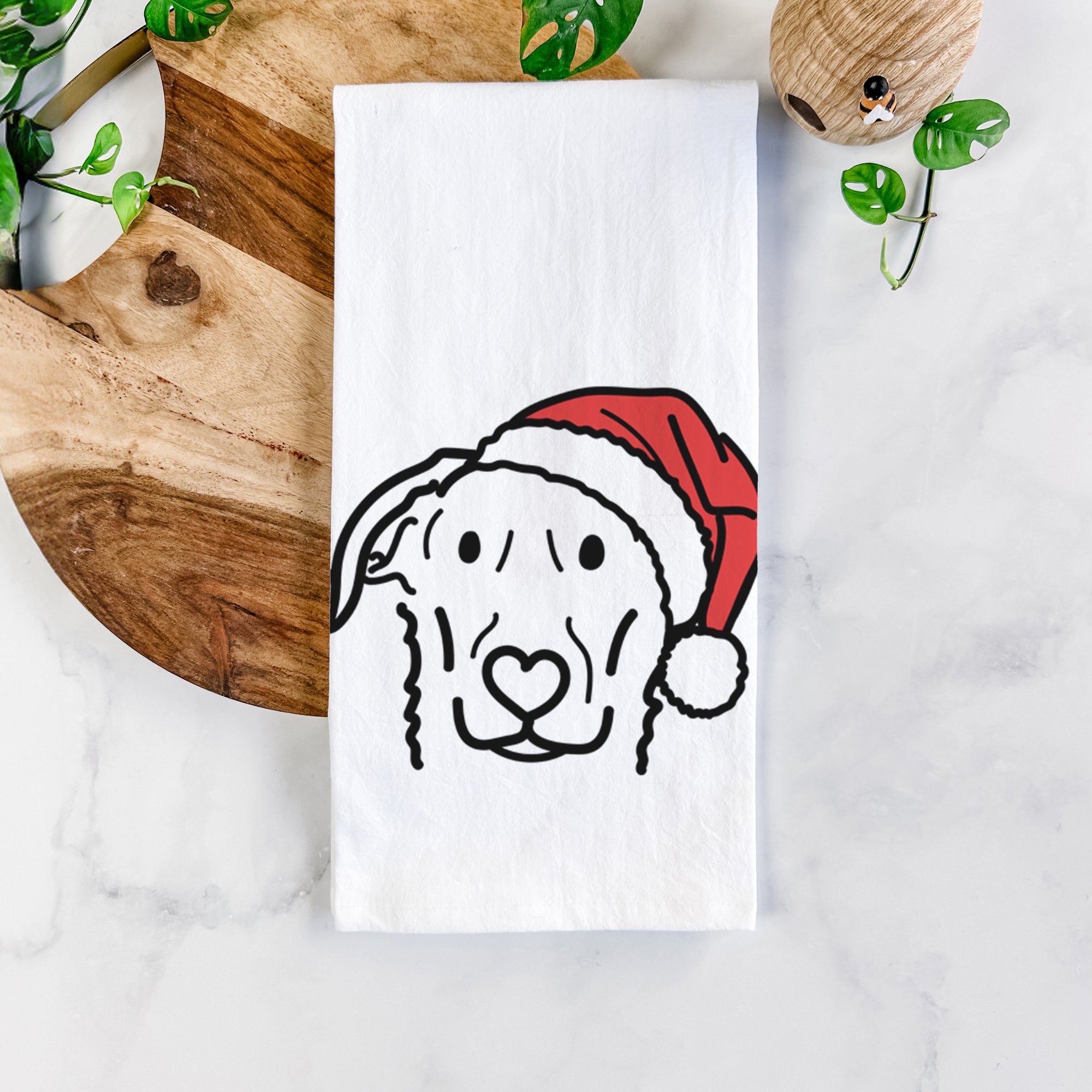 Jolly German Shepherd Mix - Morrison - Tea Towel