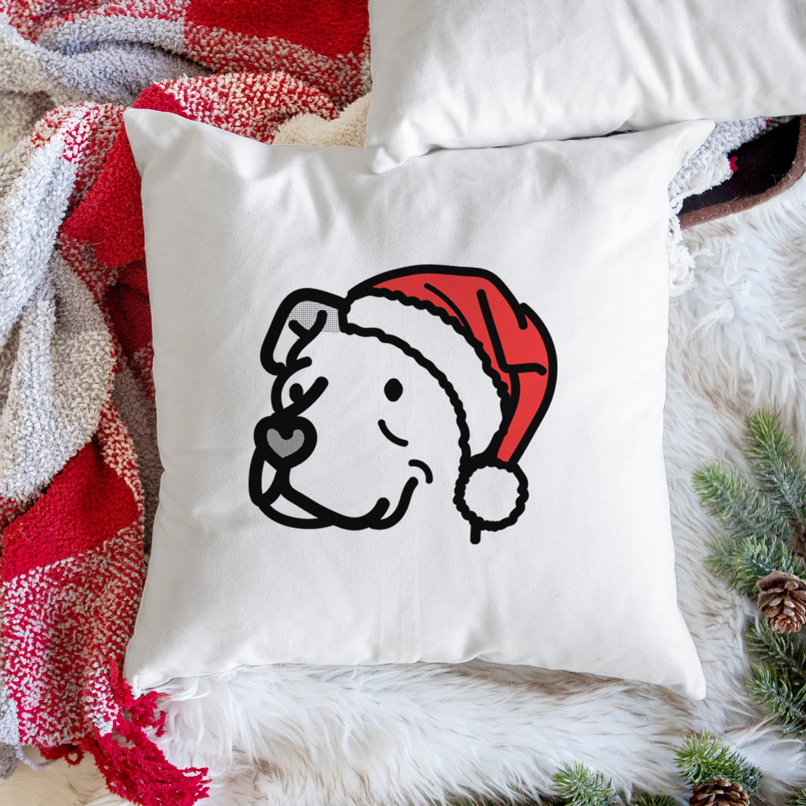 Love Always Pitbull Mix - Mr. Sir -  Throw Pillow Cover