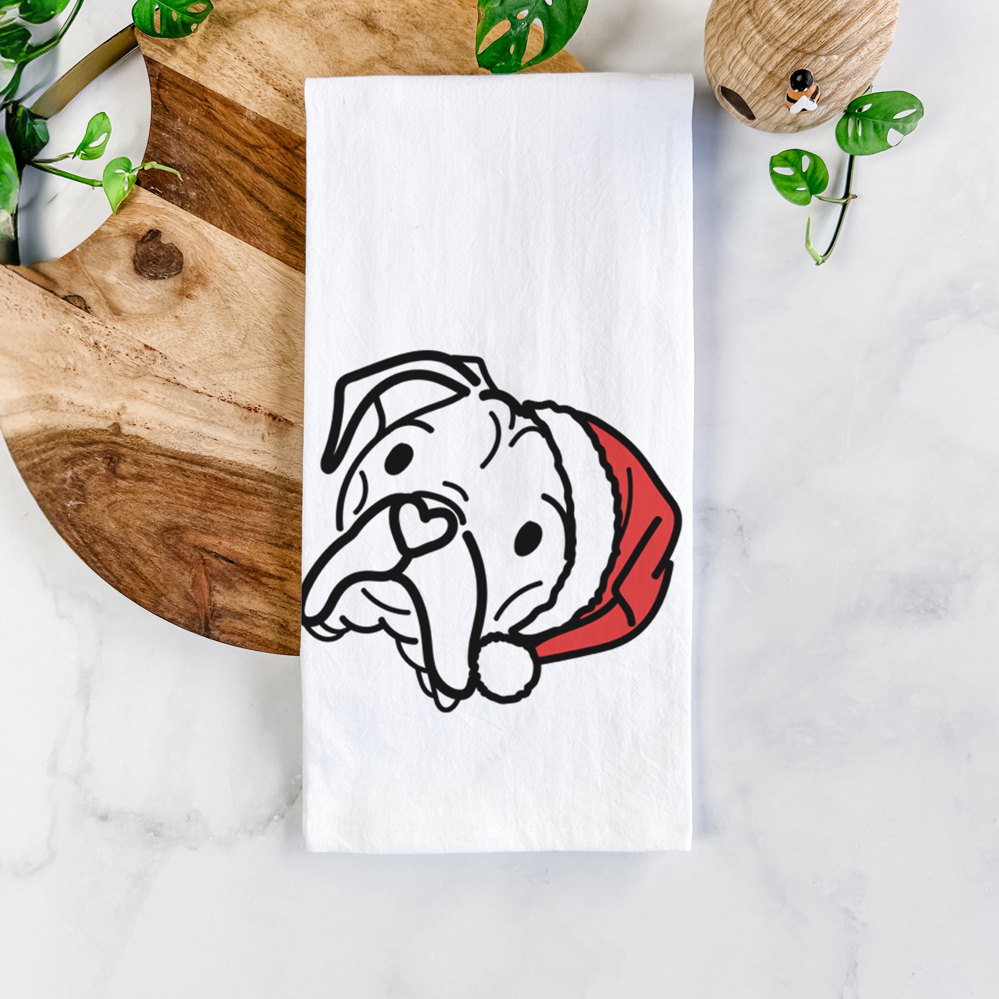 Jolly Boxer - Noodle - Tea Towel