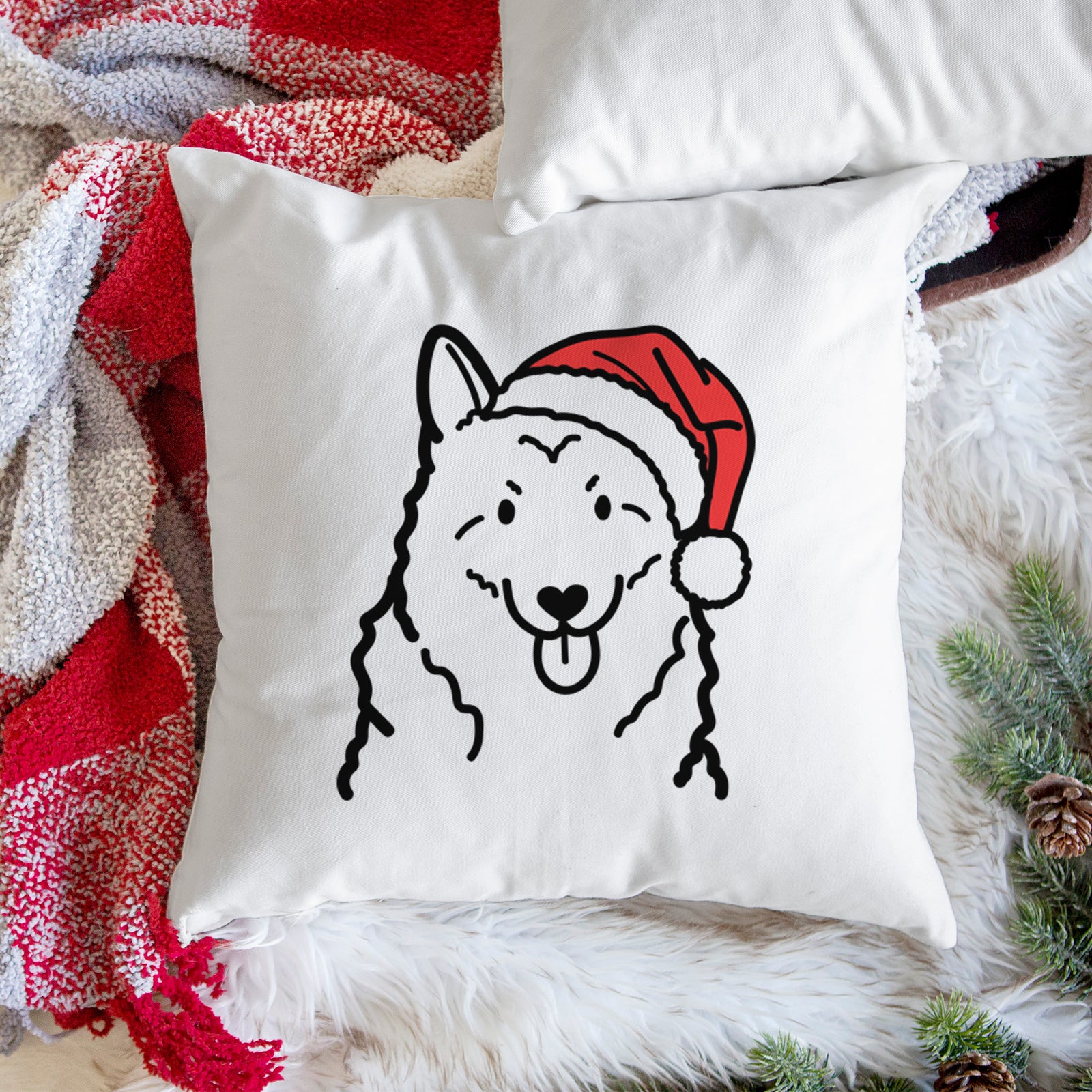 Love Always Norwegian Elkhound - Throw Pillow Cover