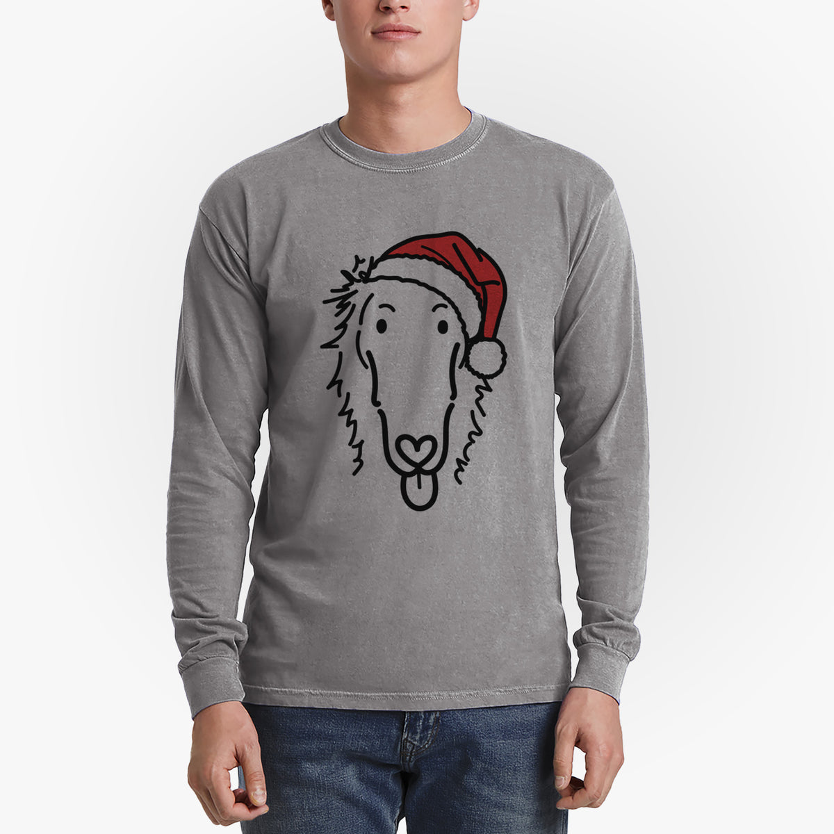 Jolly Borzoi - Opal - Heavyweight 100% Cotton Long Sleeve