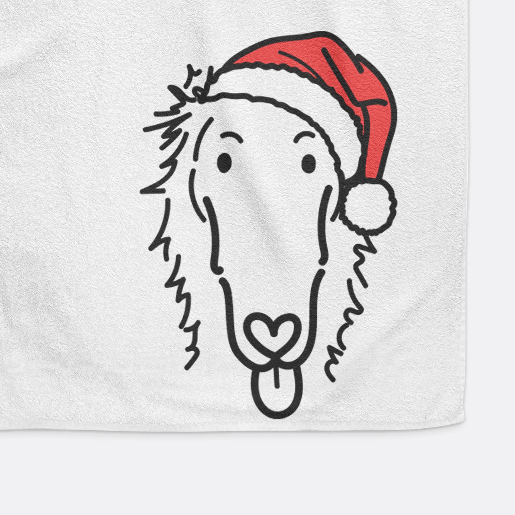 Jolly Borzoi - Opal - Decorative Hand Towel