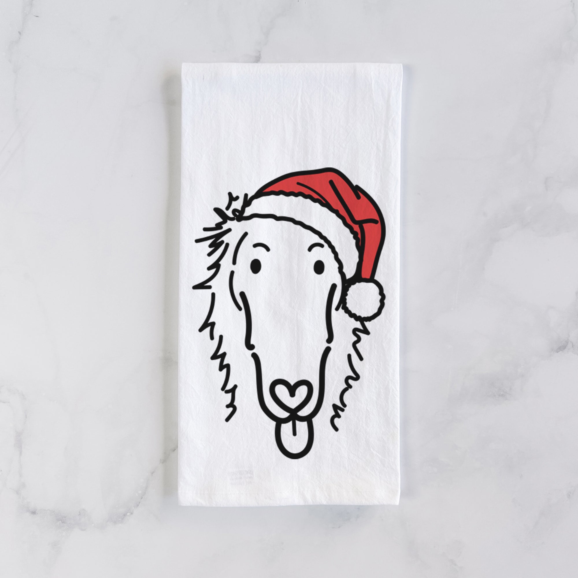 Jolly Borzoi - Opal - Tea Towel