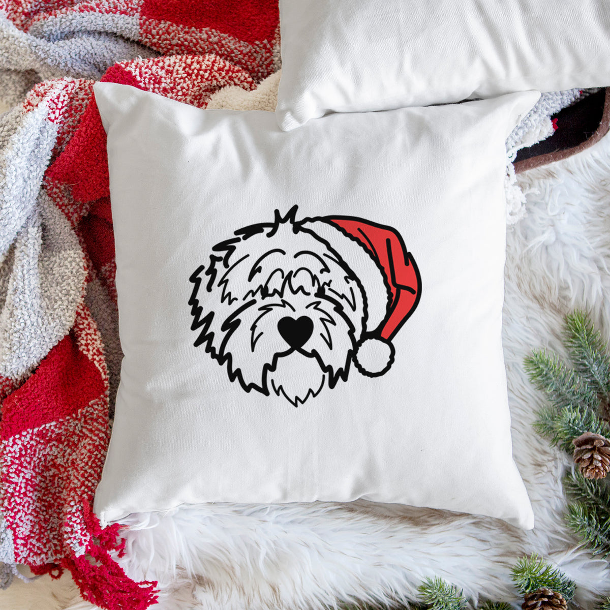 Love Always Old English Sheepdog - Penny -  Throw Pillow Cover