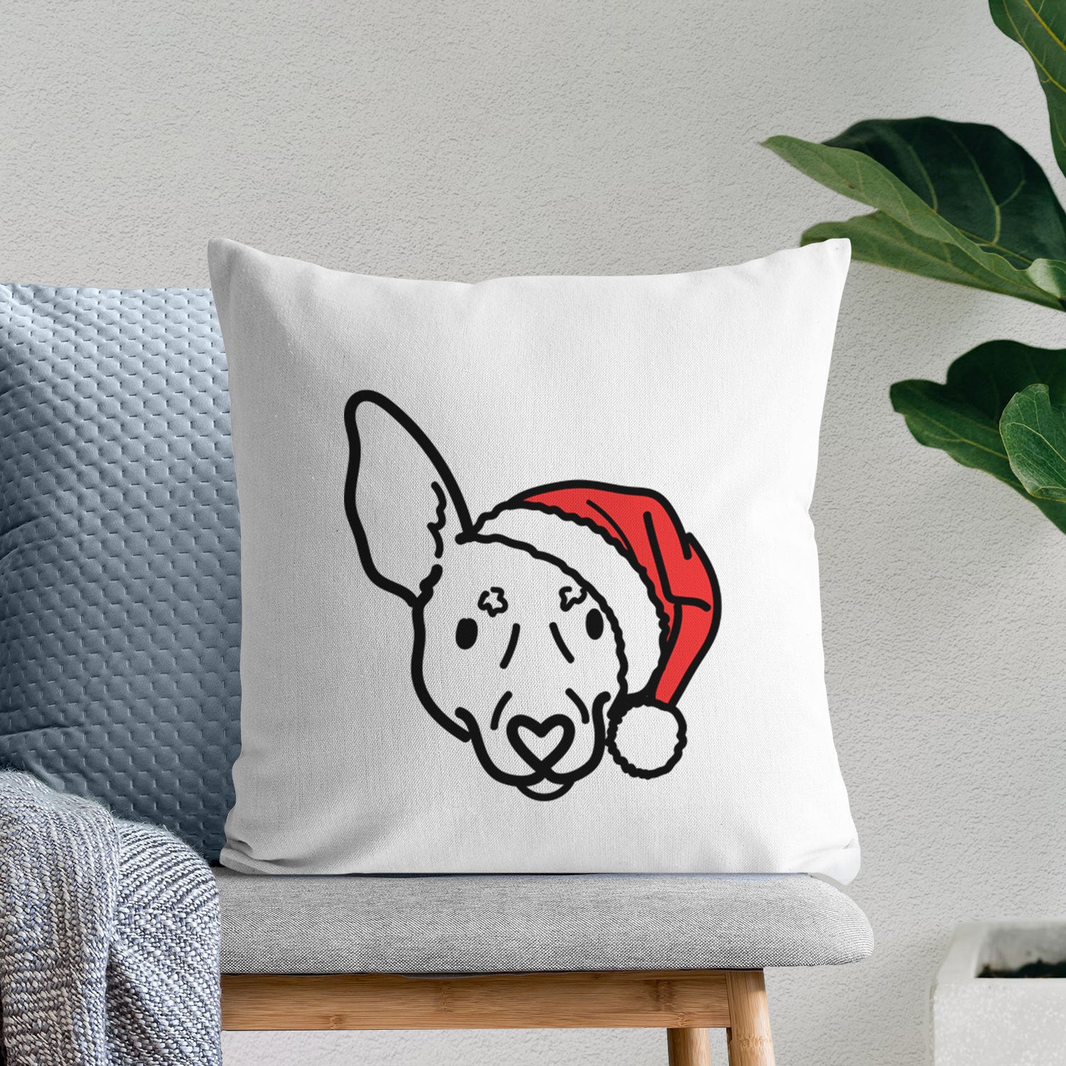 Love Always Rat Terrier - Penny -  Throw Pillow Cover