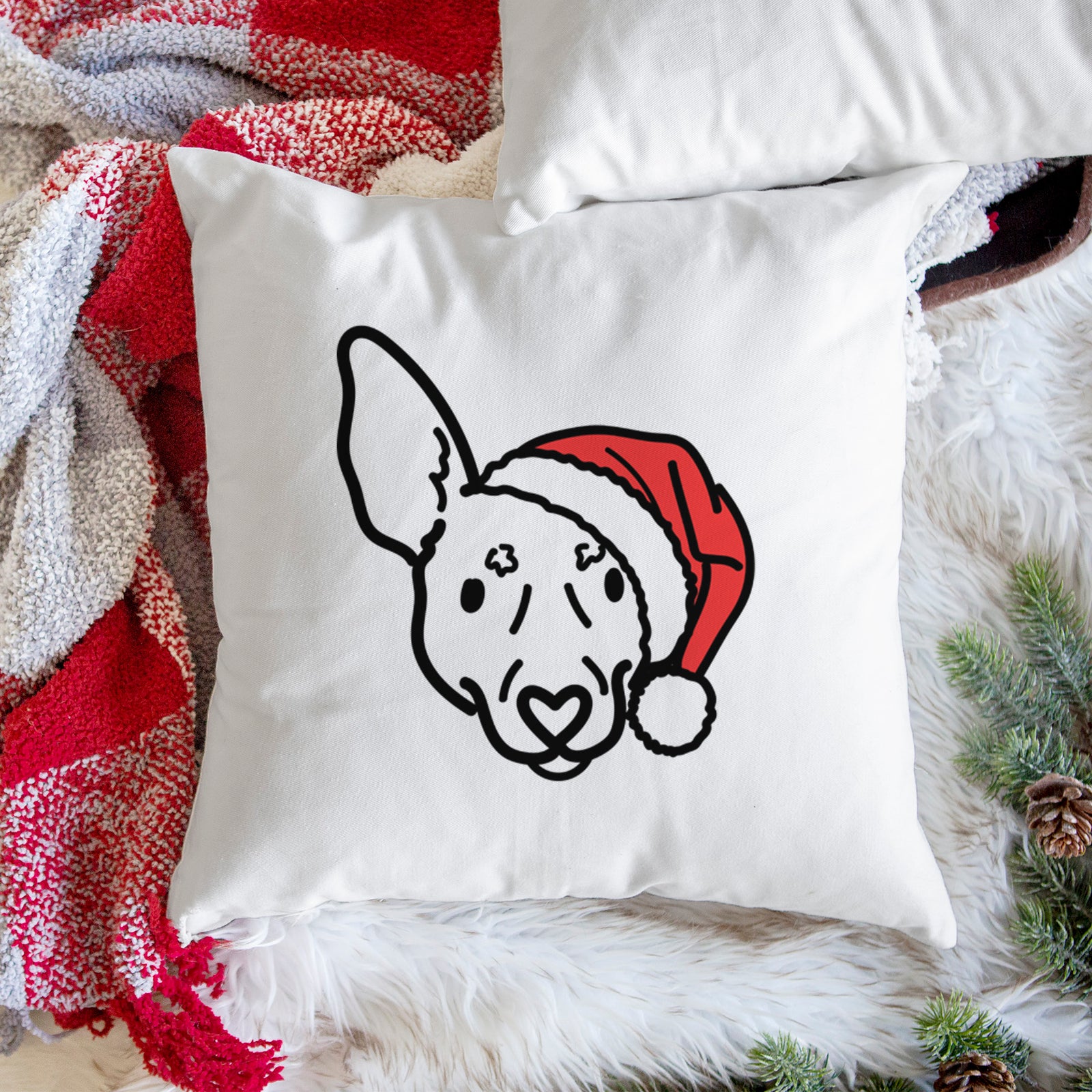 Love Always Rat Terrier - Penny -  Throw Pillow Cover