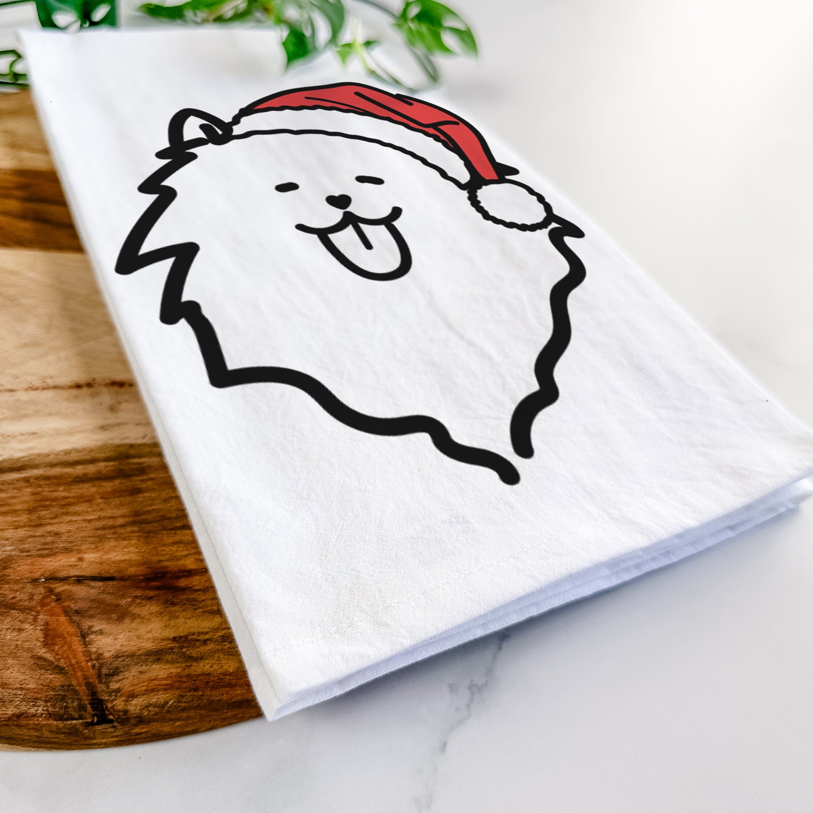 Jolly Pomeranian - Tea Towel