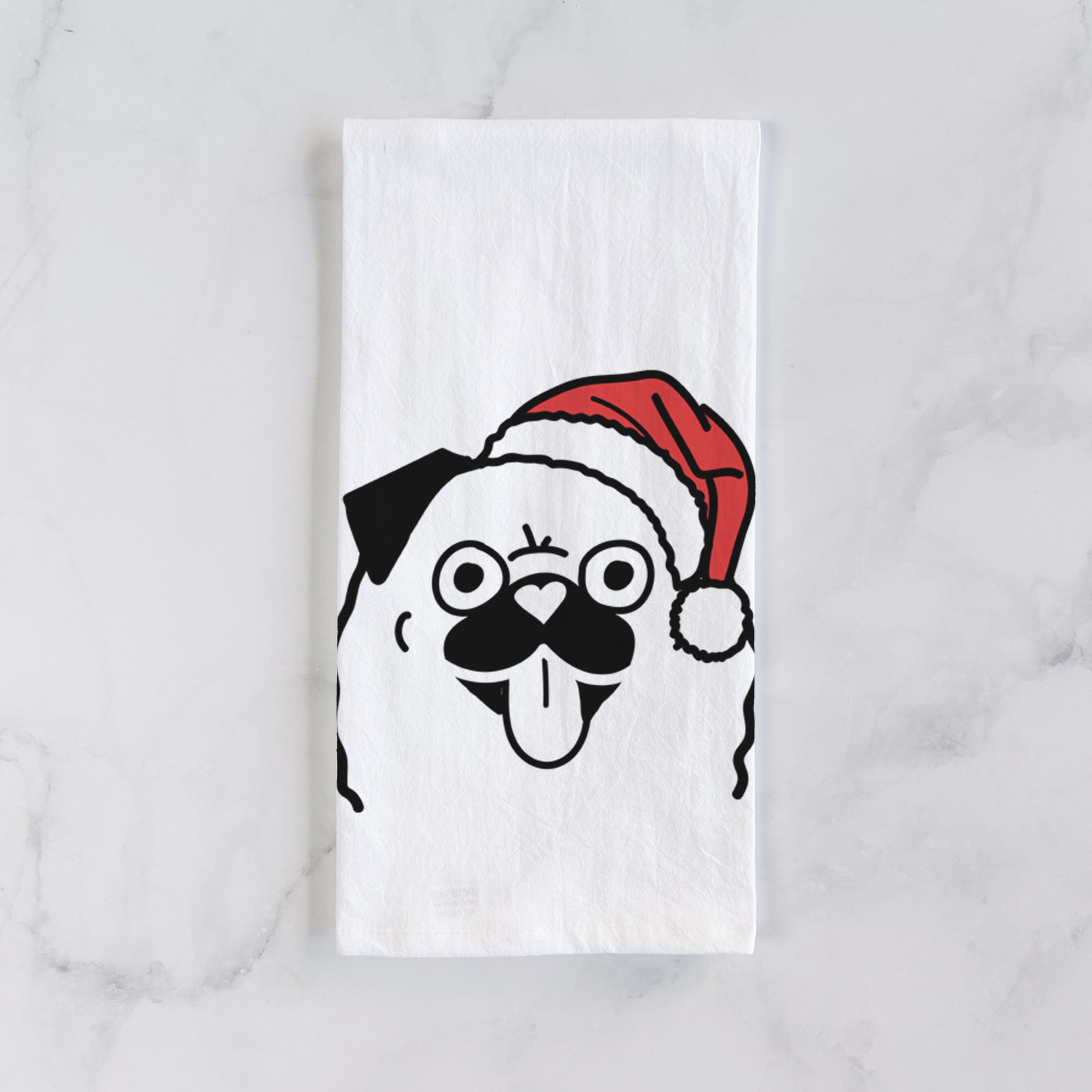 Jolly Pug - Tea Towel