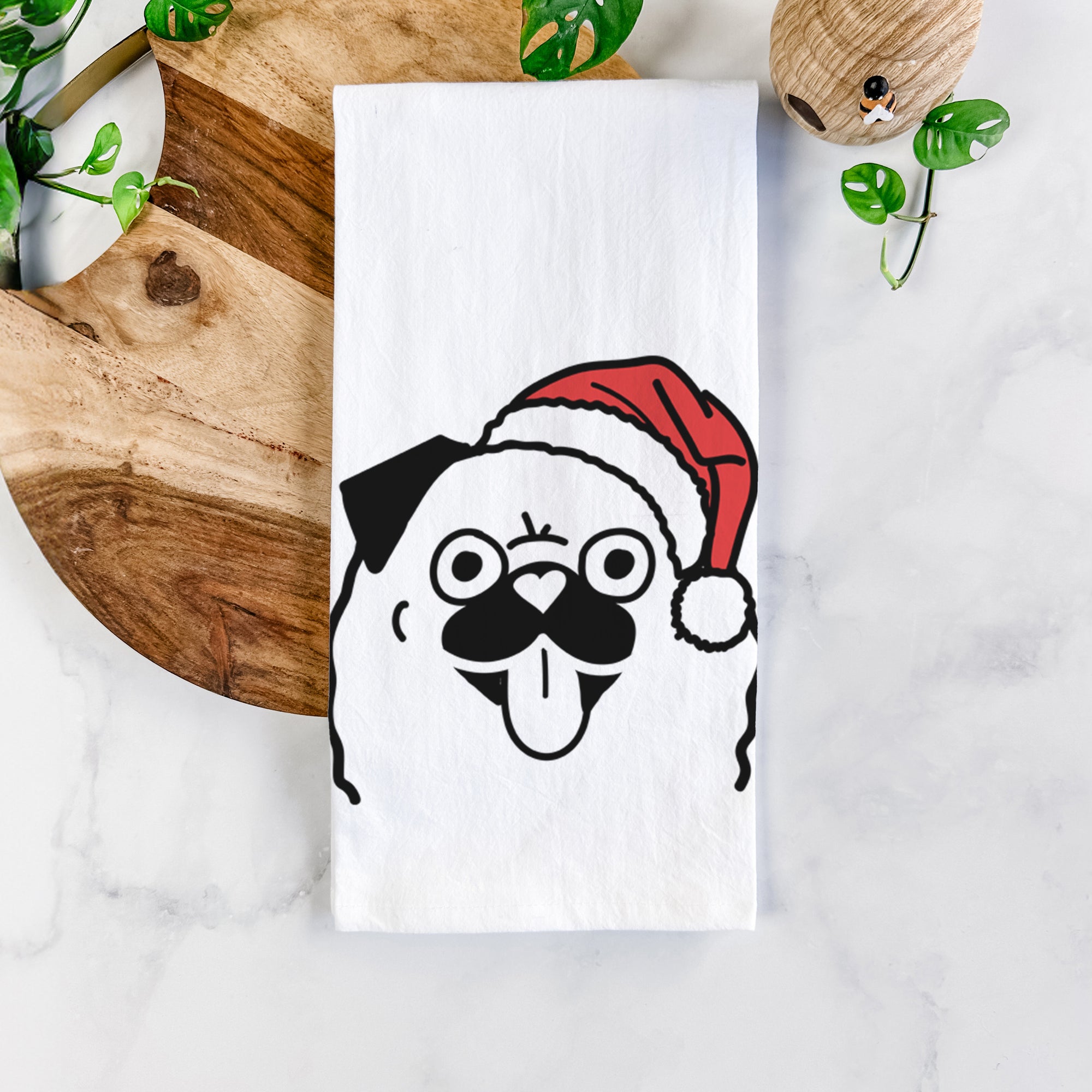 Jolly Pug - Tea Towel