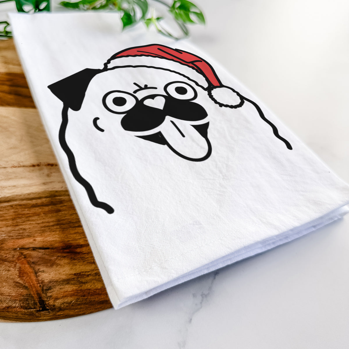 Jolly Pug - Tea Towel