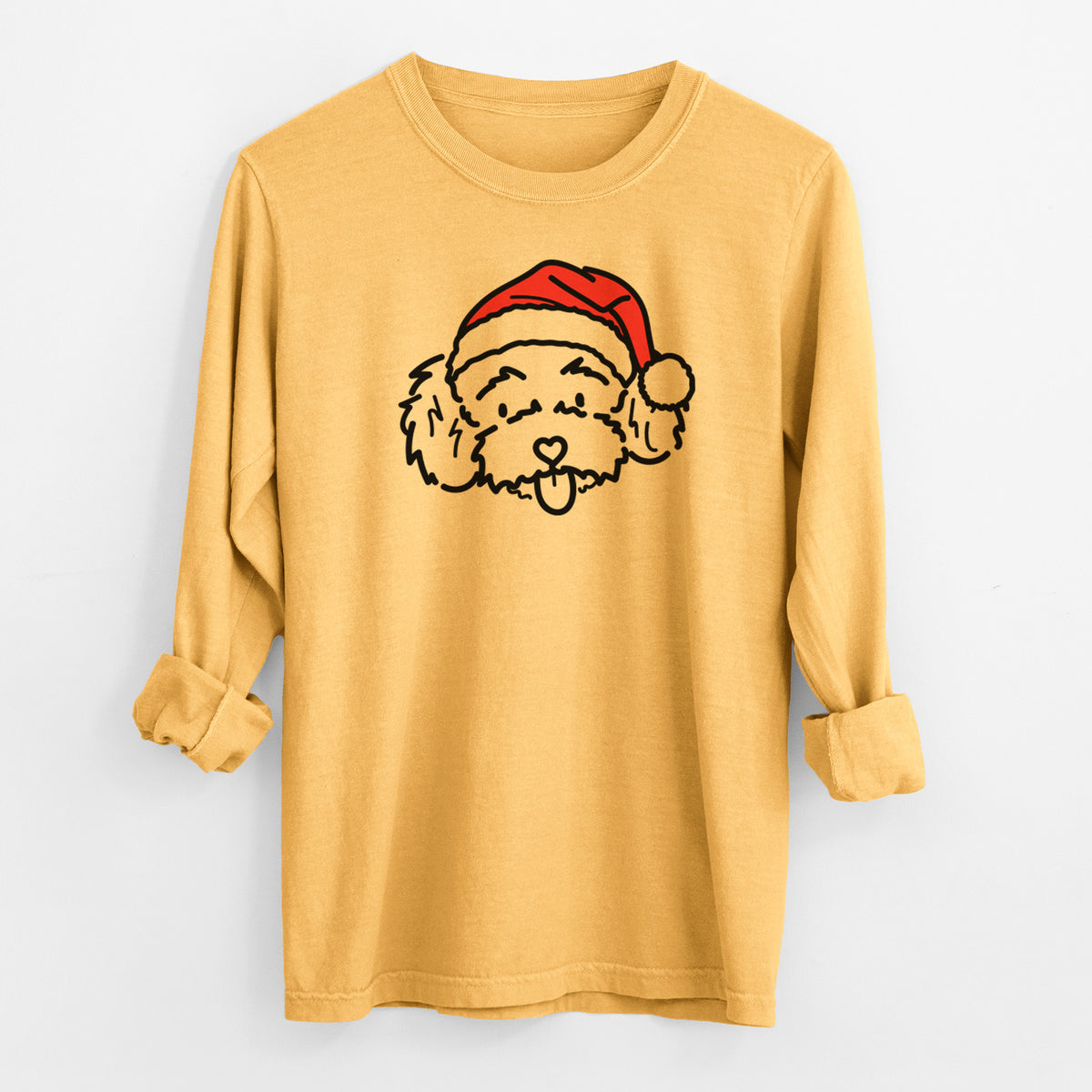 Jolly Toy Poodle - Ricci - Heavyweight 100% Cotton Long Sleeve