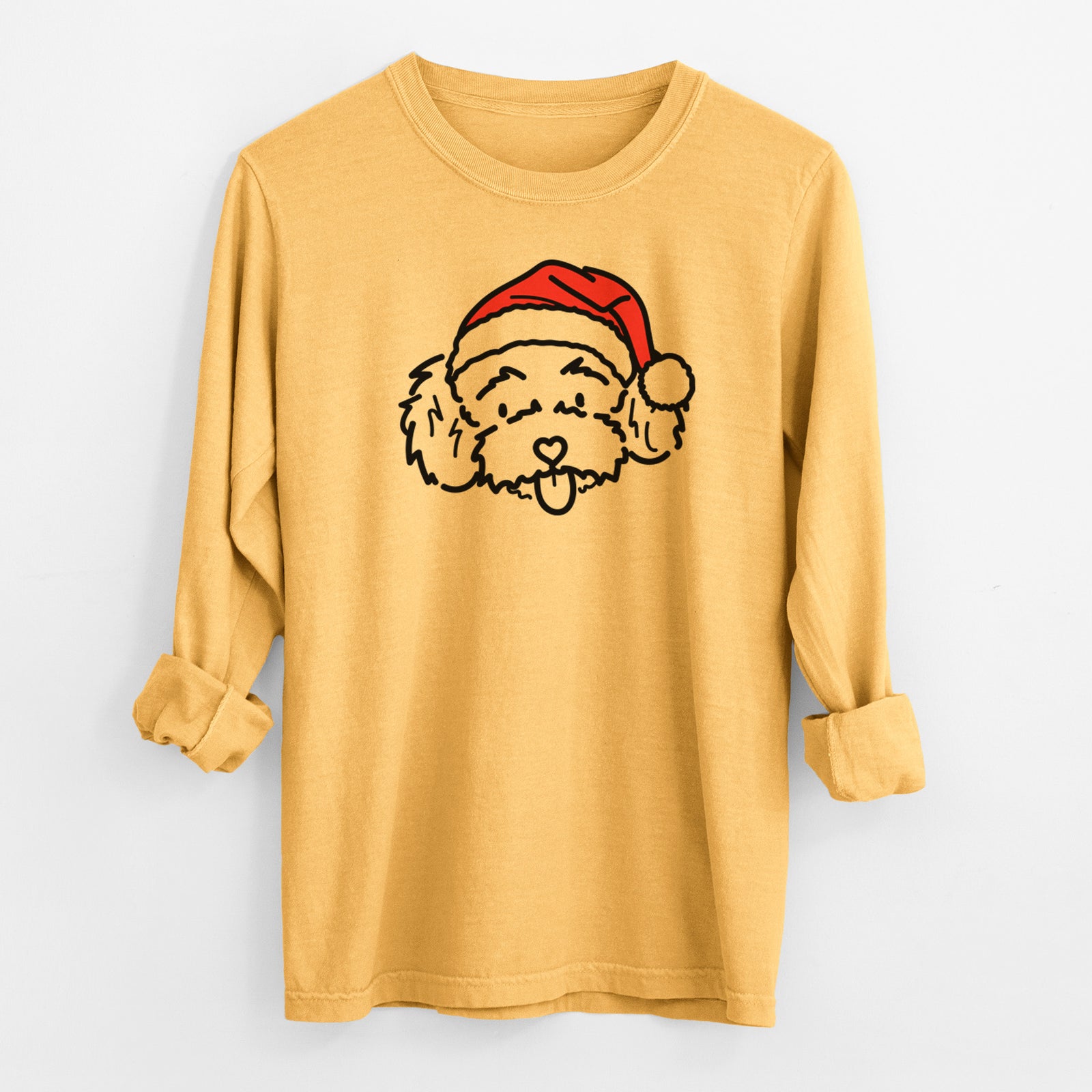 Jolly Toy Poodle - Ricci - Heavyweight 100% Cotton Long Sleeve