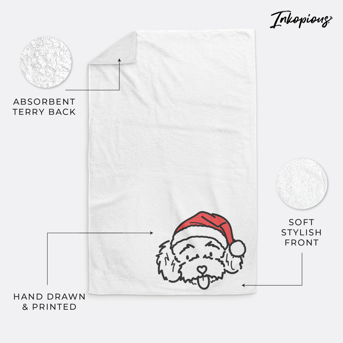 Jolly Toy Poodle - Ricci - Hand Towel