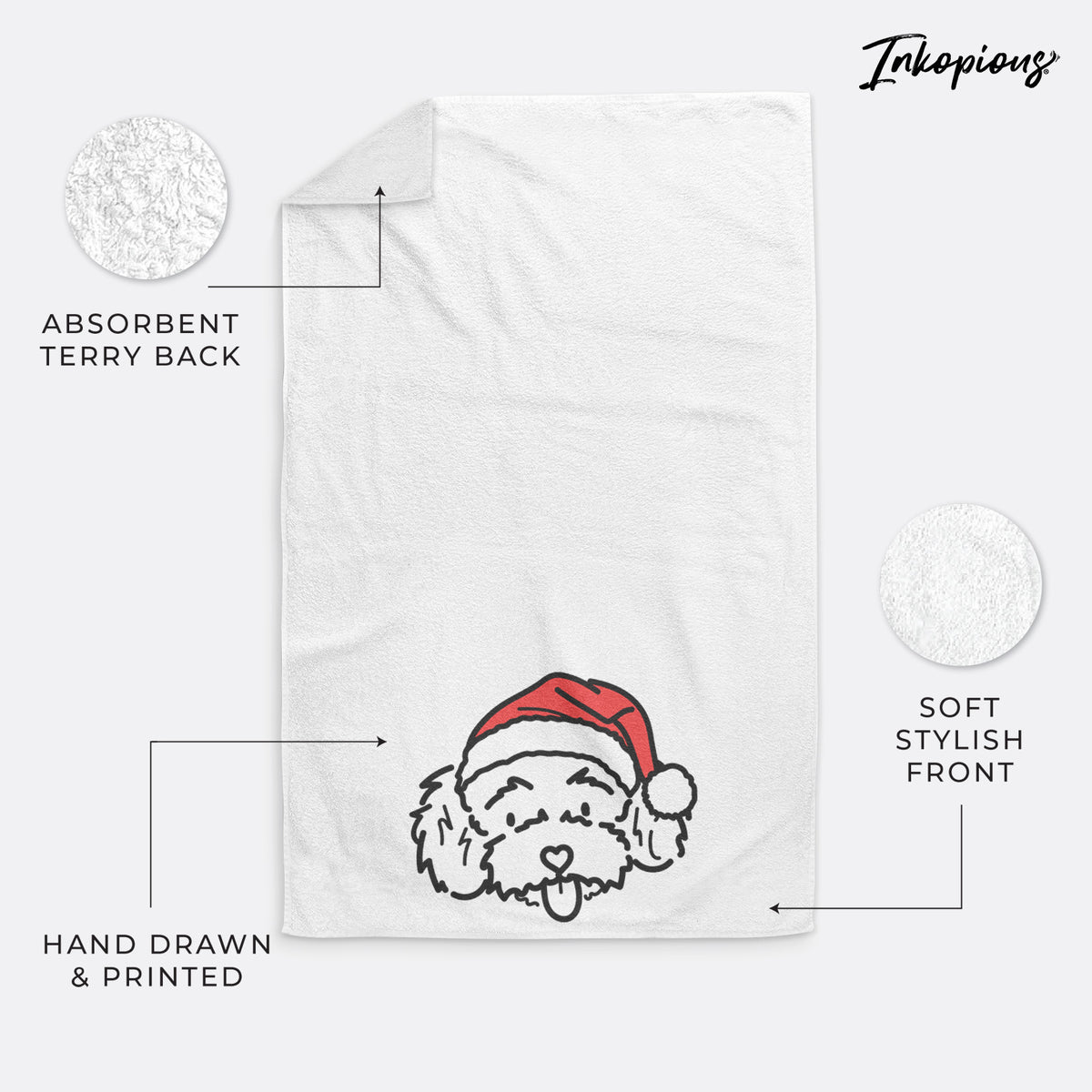 Jolly Toy Poodle - Ricci - Hand Towel