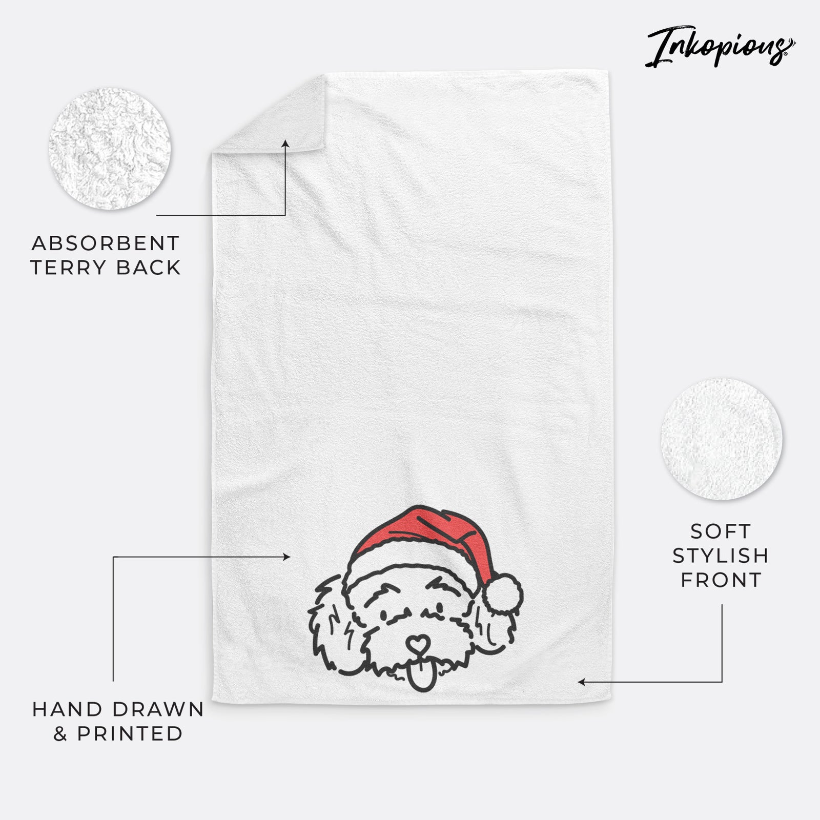Jolly Toy Poodle - Ricci - Hand Towel