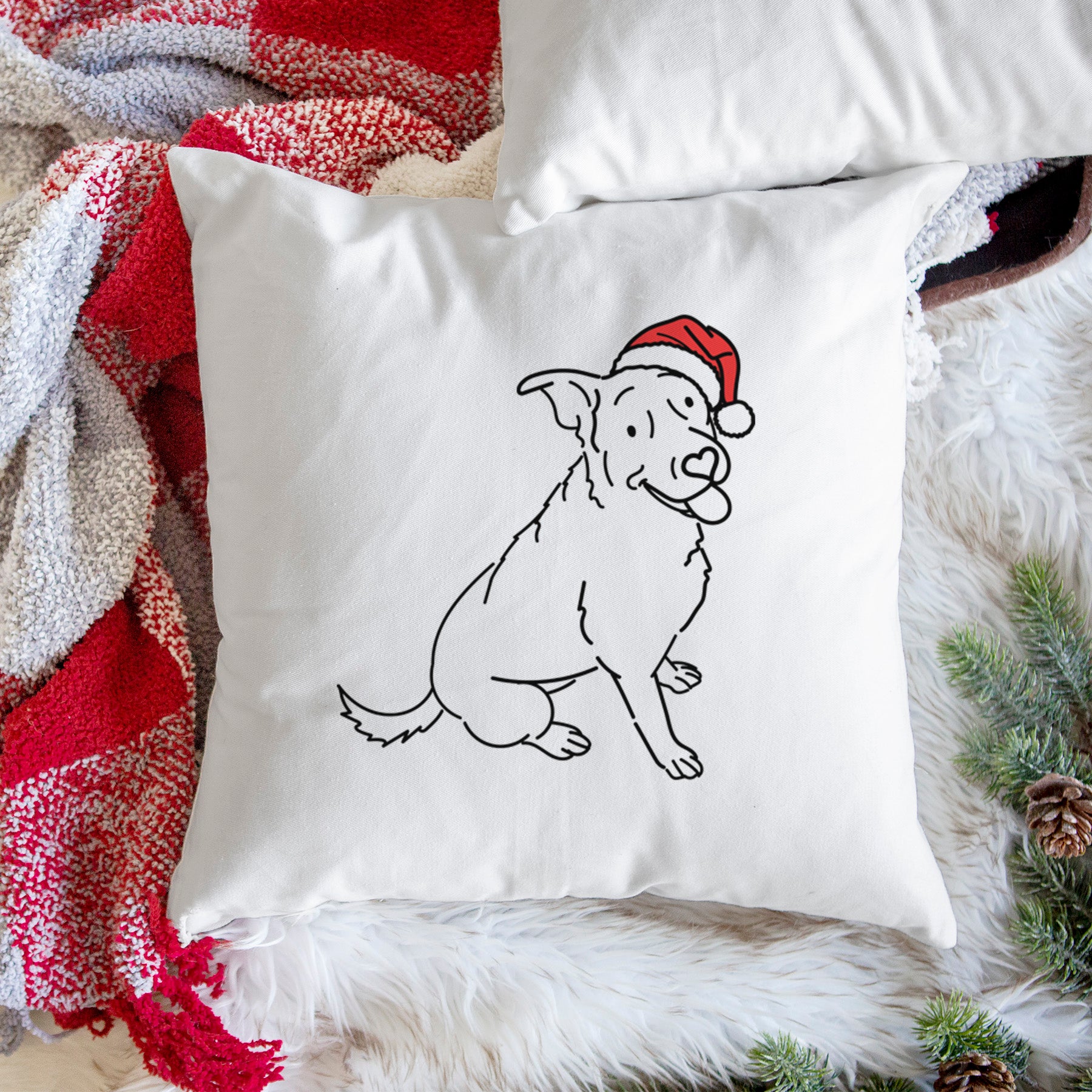 Love Always Rottweiler Mix - Rocky -  Throw Pillow Cover