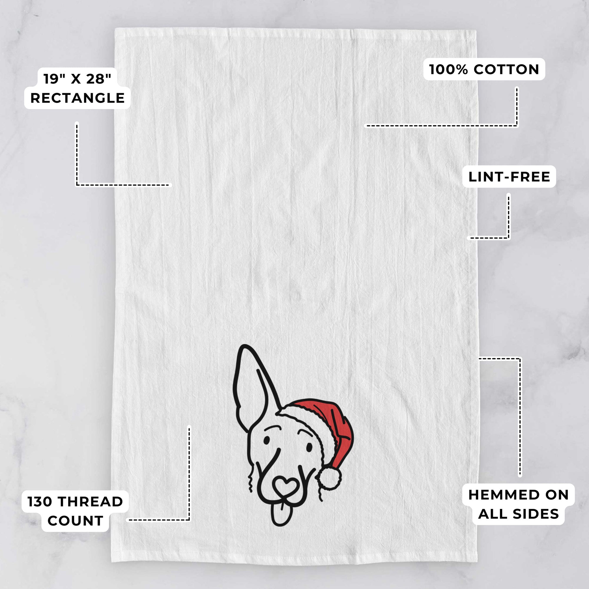 Jolly Shepherd Mix - Rosie - Tea Towel