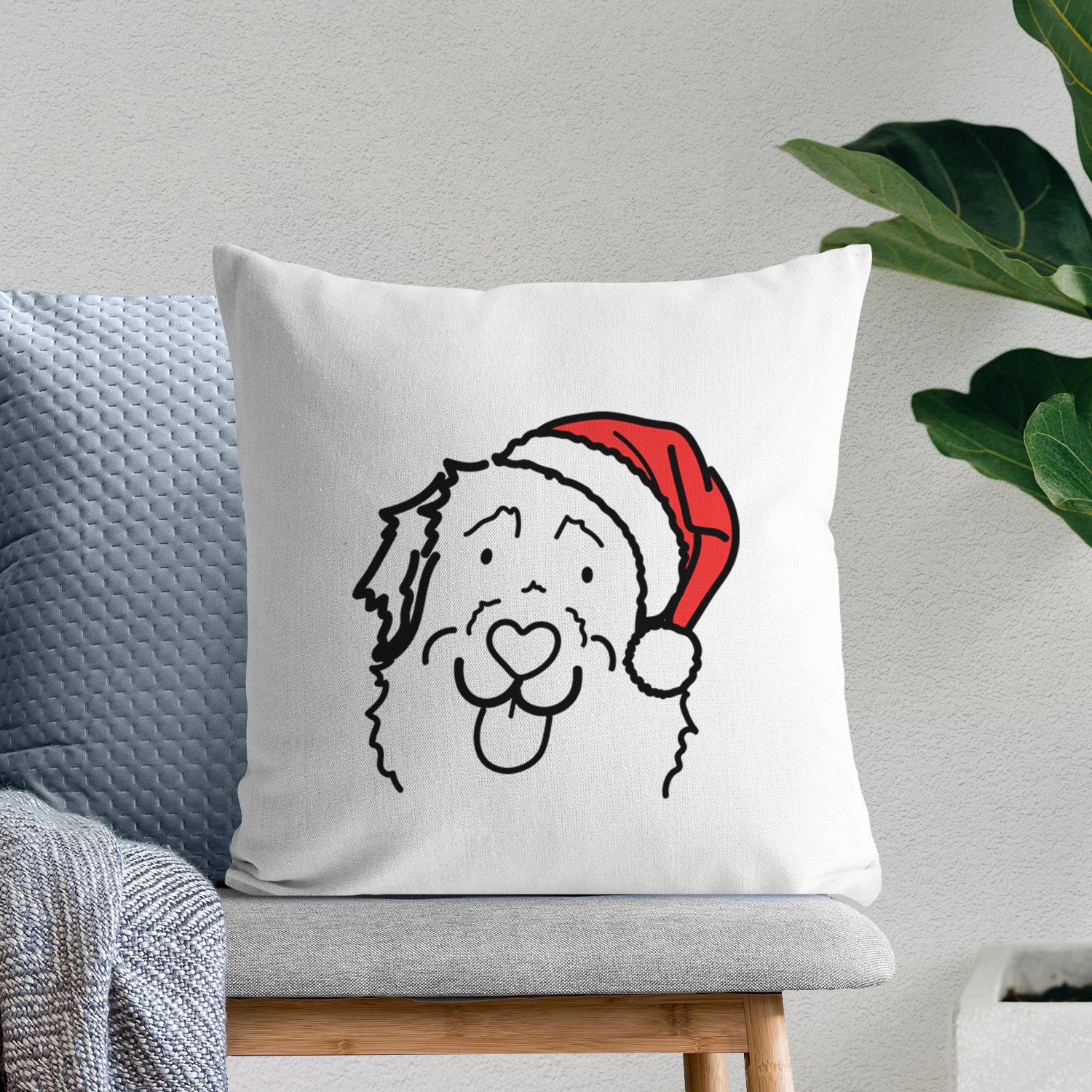 Love Always Leonberger - Sabre -  Throw Pillow Cover