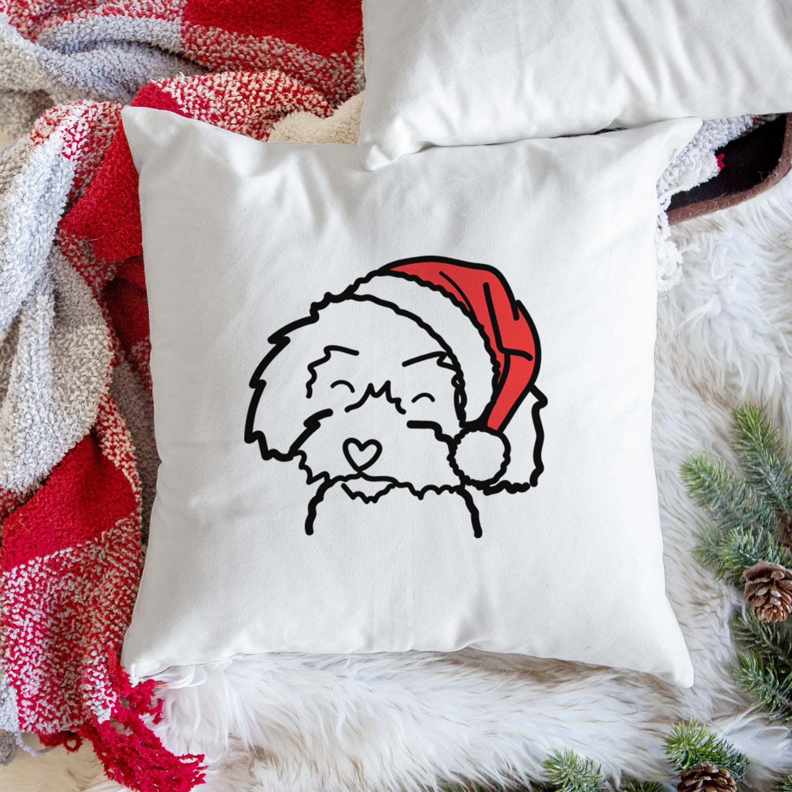 Love Always Schnoodle - Throw Pillow Cover