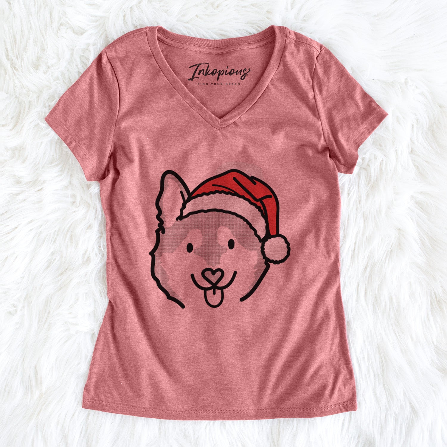 Jolly Alaskan Klee Kai - Sitka - Women's Perfect V-neck Shirt