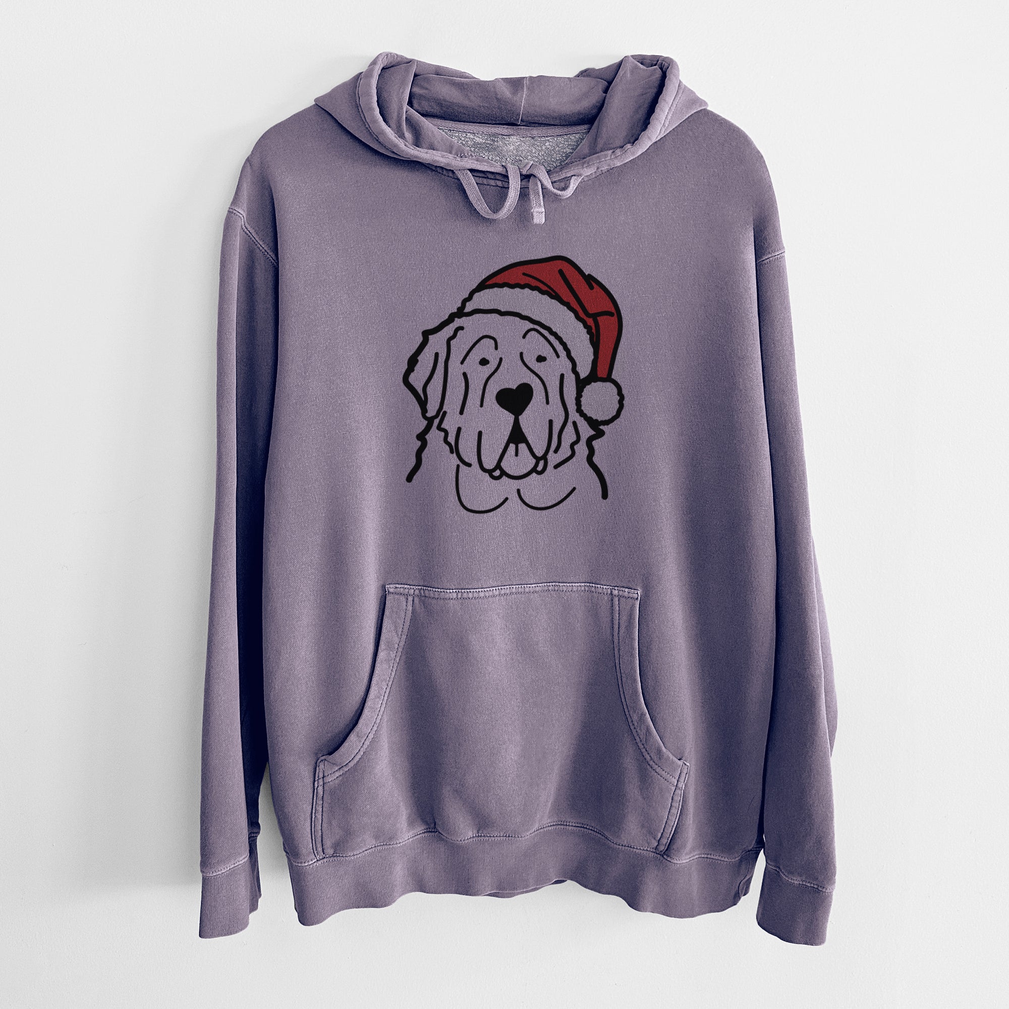 Jolly Saint Bernard - Unisex Pigment Dyed Hoodie