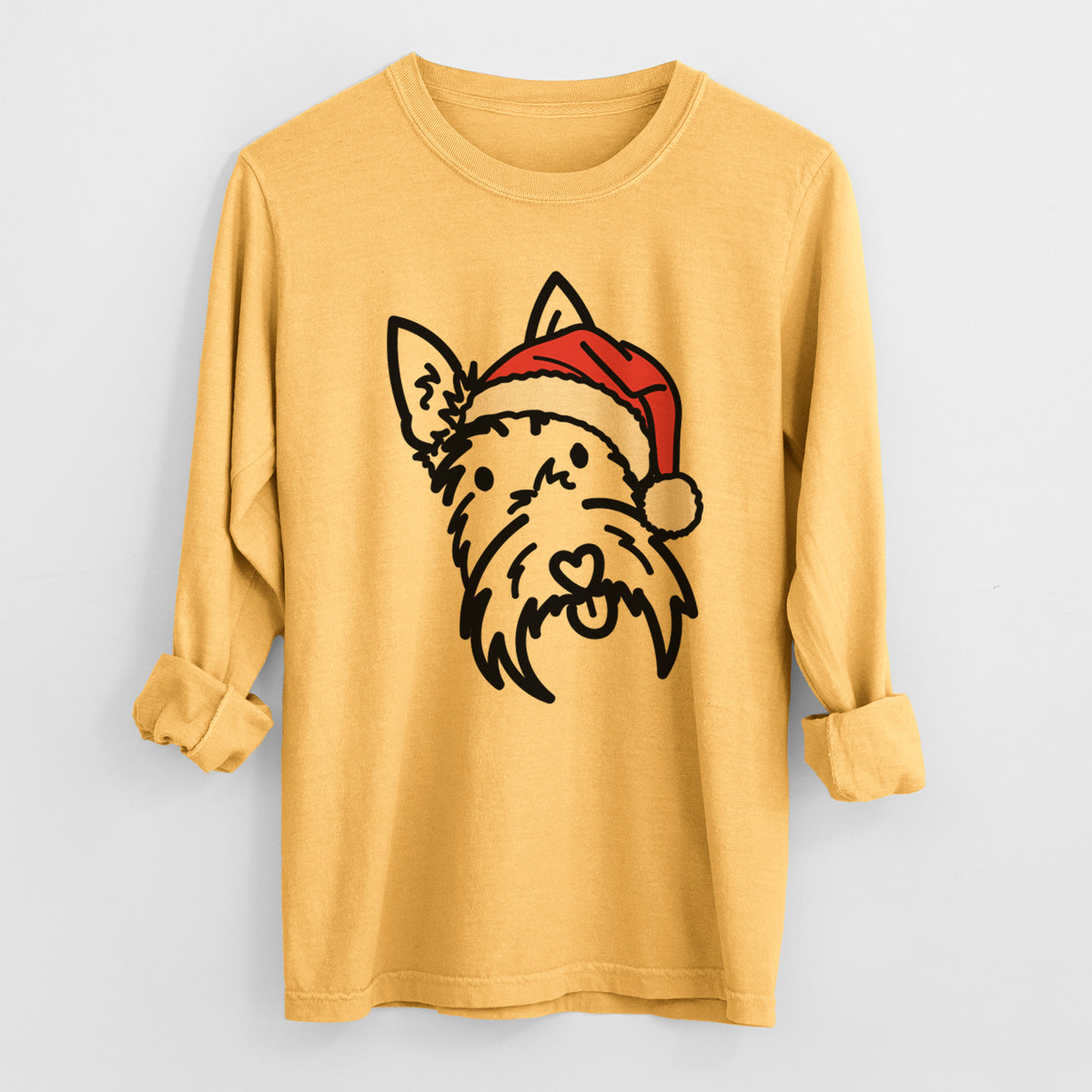 Jolly Scottish Terrier - Thistle - Heavyweight 100% Cotton Long Sleeve