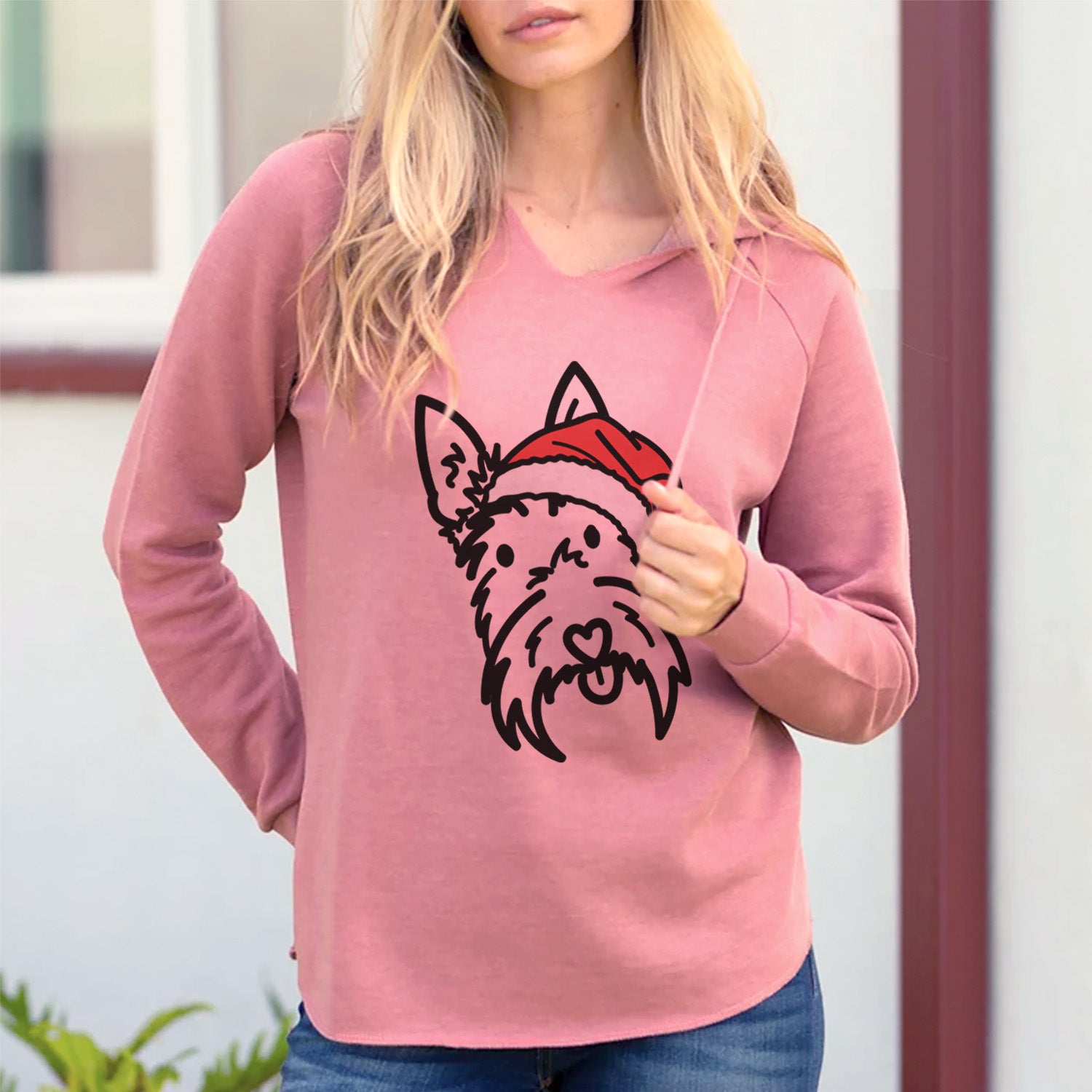 Jolly Scottish Terrier - Thistle - Cali Wave Hooded Sweatshirt