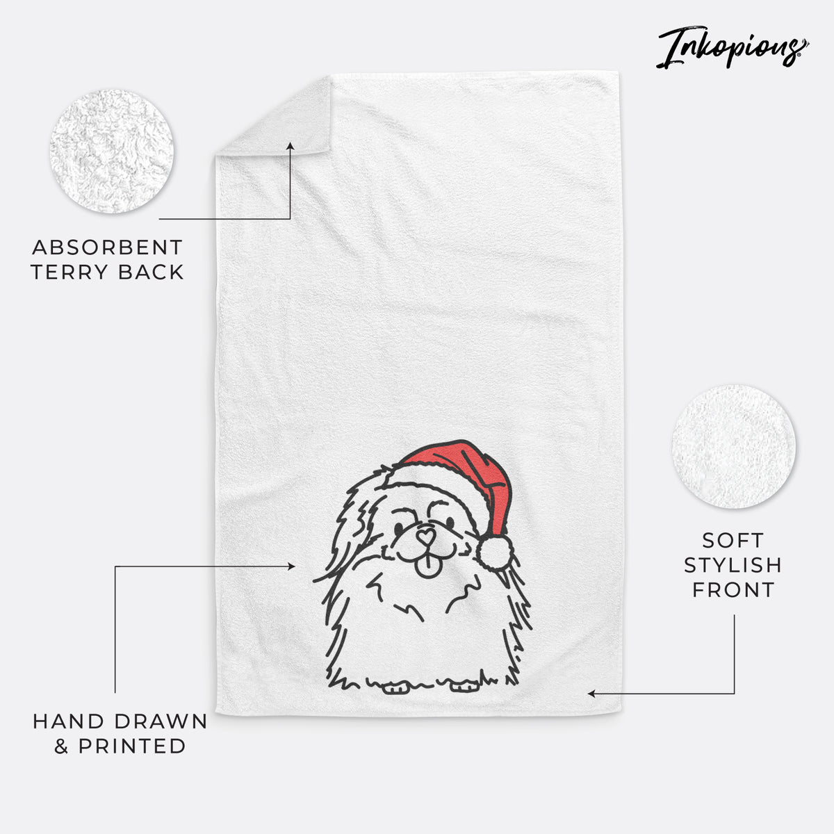 Jolly Pekingese - Viv - Decorative Hand Towel