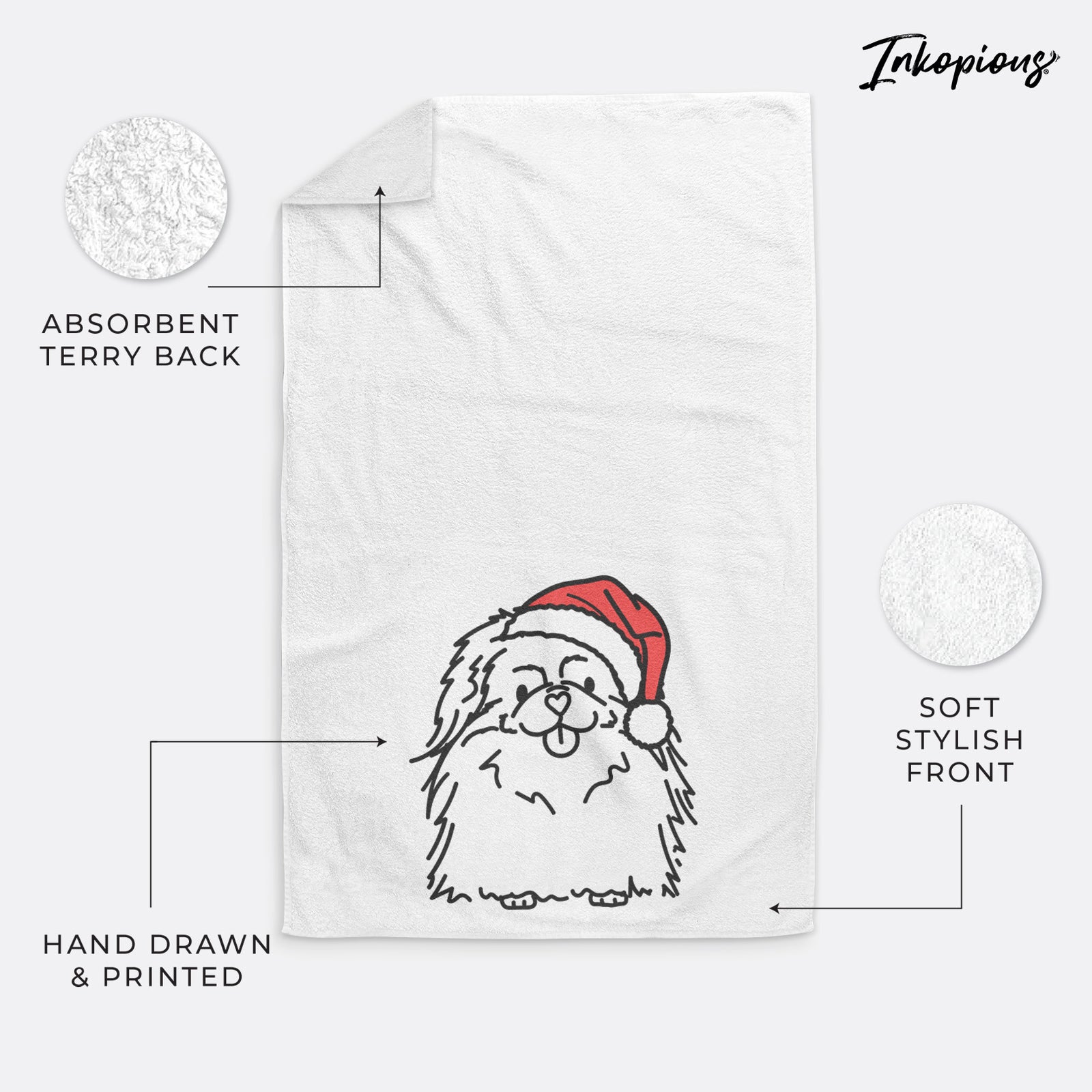 Jolly Pekingese - Viv - Decorative Hand Towel