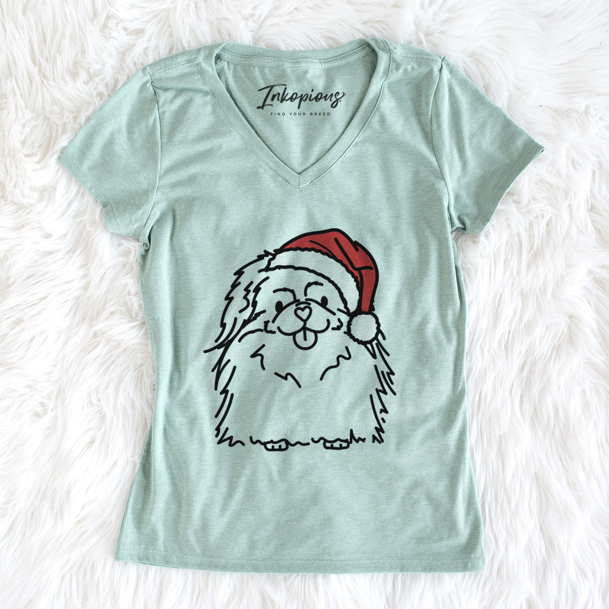 Jolly Pekingese - Viv - Women&#39;s Perfect V-neck Shirt