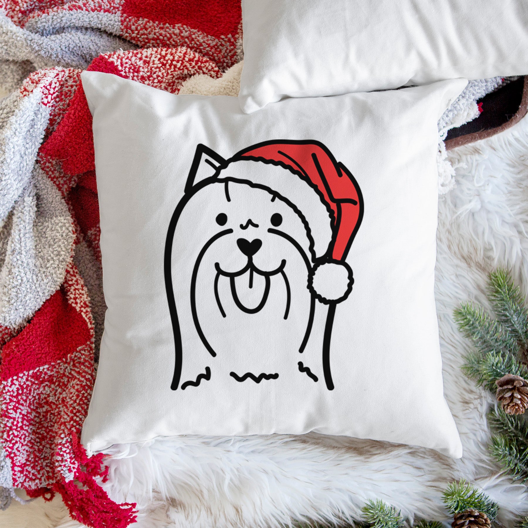 Love Always Yorkshire Terrier - Throw Pillow Cover