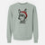 Santa Aaron the Chihuahua - Unisex Pigment Dyed Crew Sweatshirt