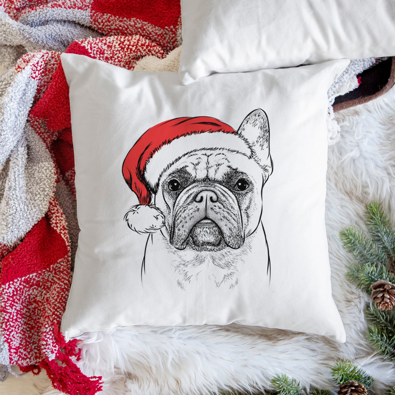 Acelynn the French Bulldog - Throw Pillow Cover