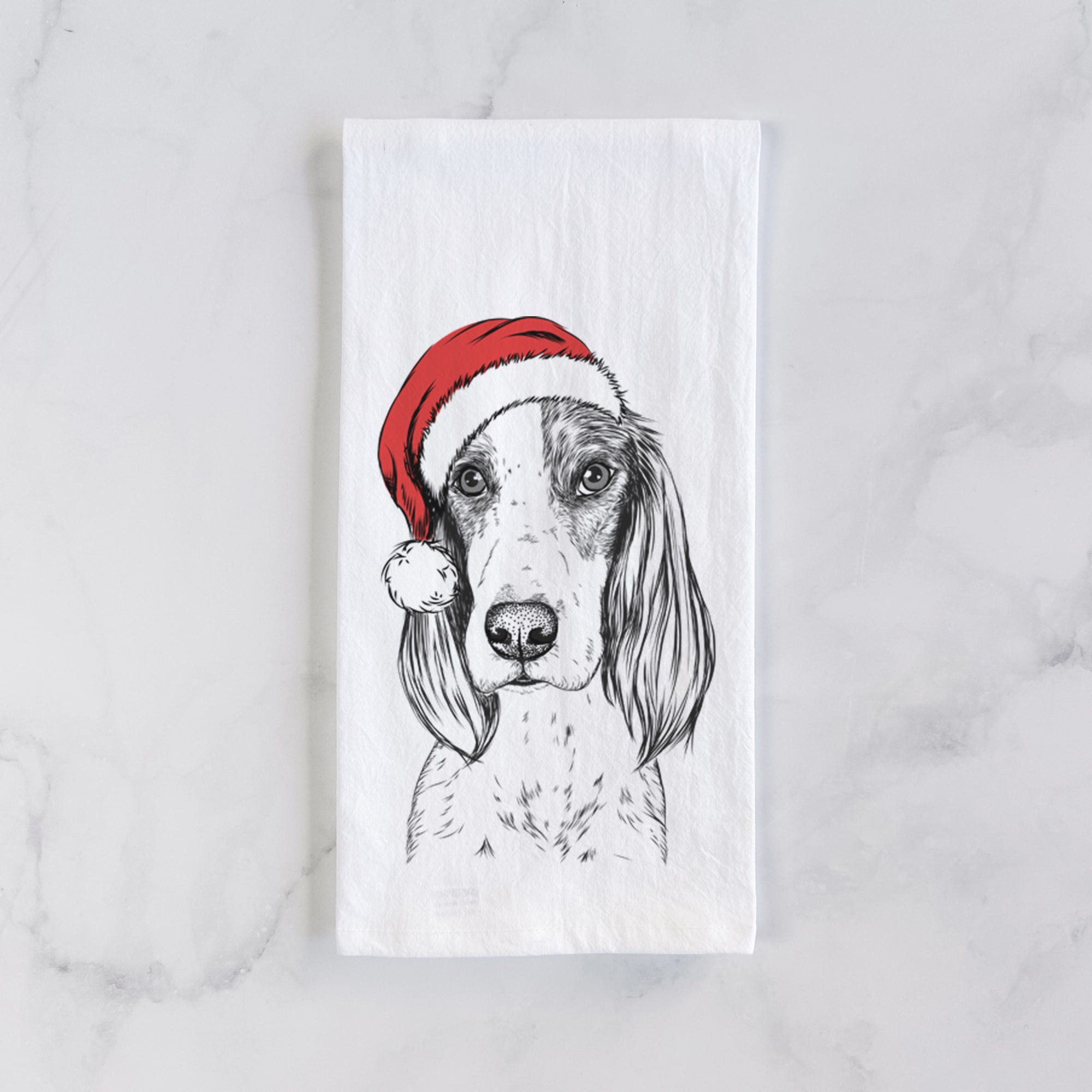 Aline the Irish Red and White Setter Tea Towel