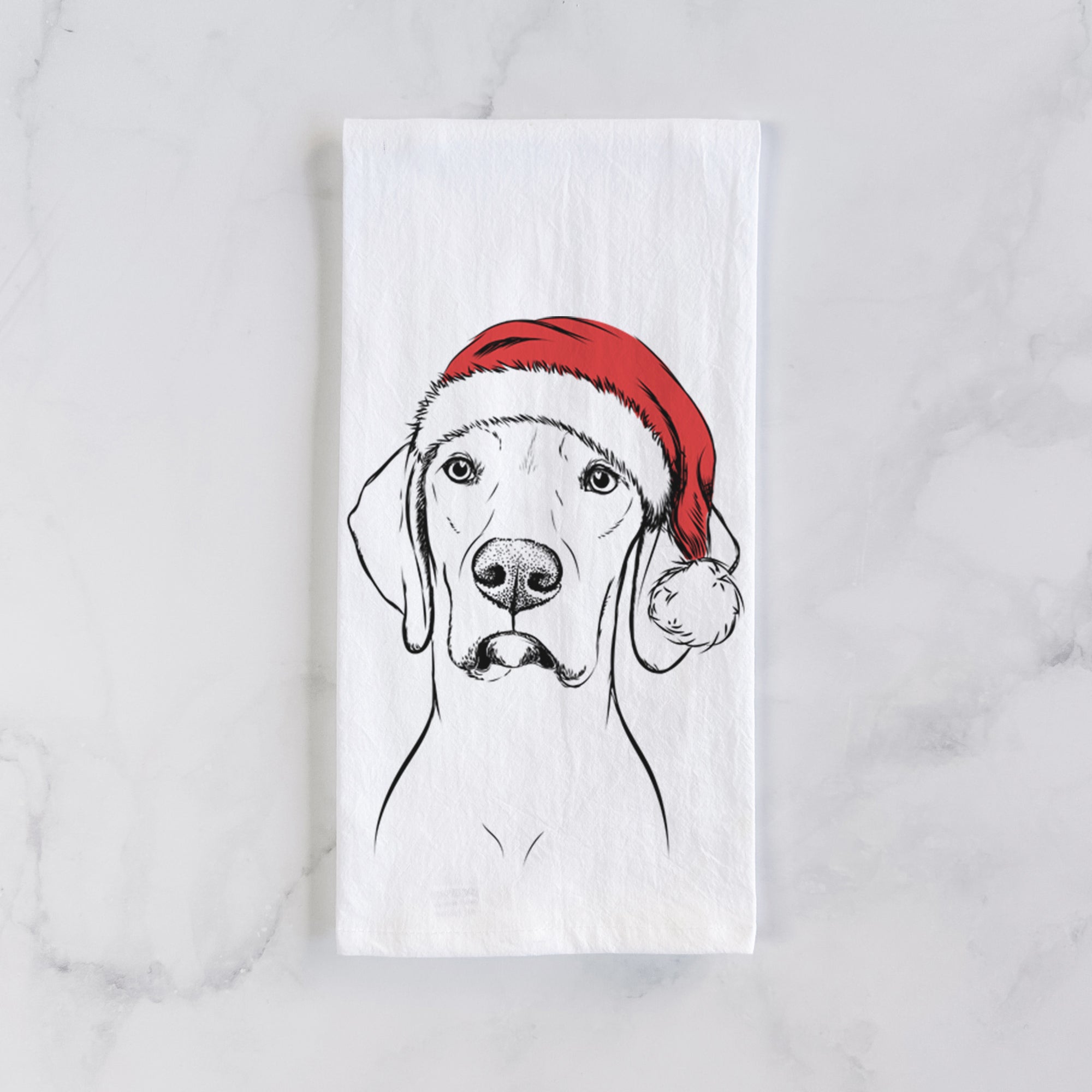 Almond the Vizmaraner Tea Towel