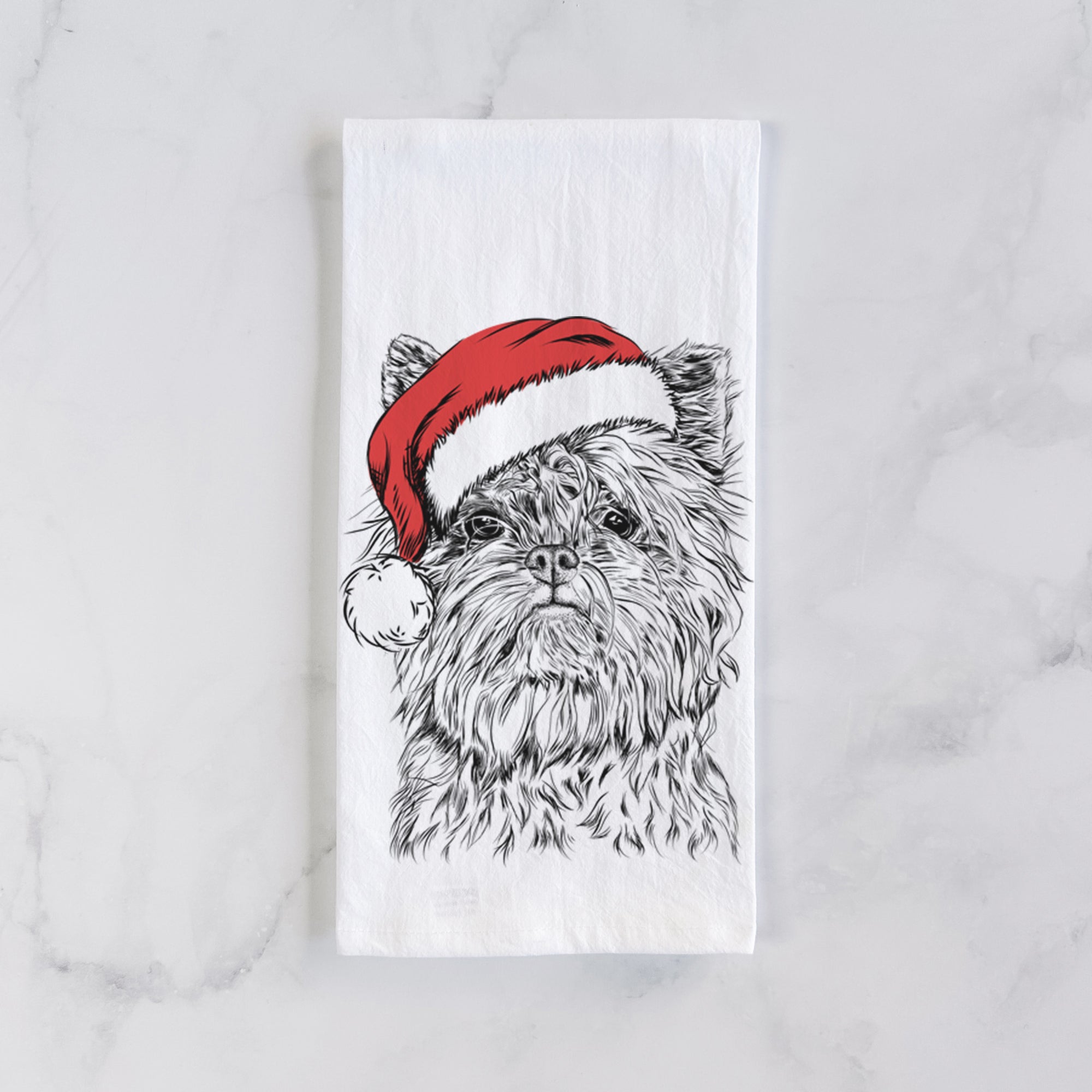 Alvin the Affenpinscher Tea Towel