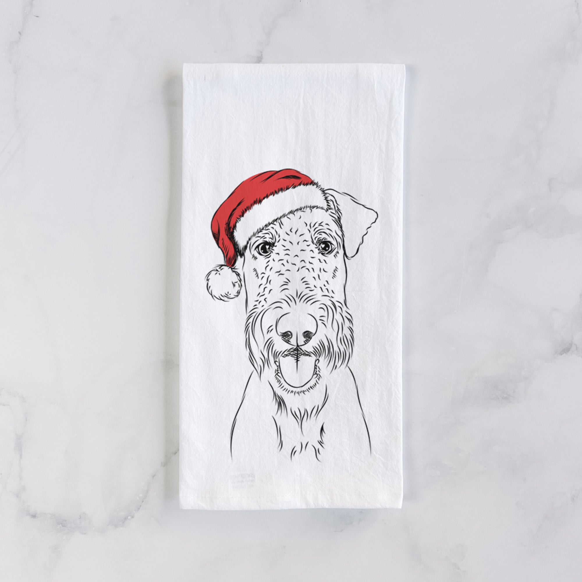 Andy the Airedale Terrier Tea Towel