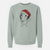 Santa Annabelle the Dachshund - Unisex Pigment Dyed Crew Sweatshirt