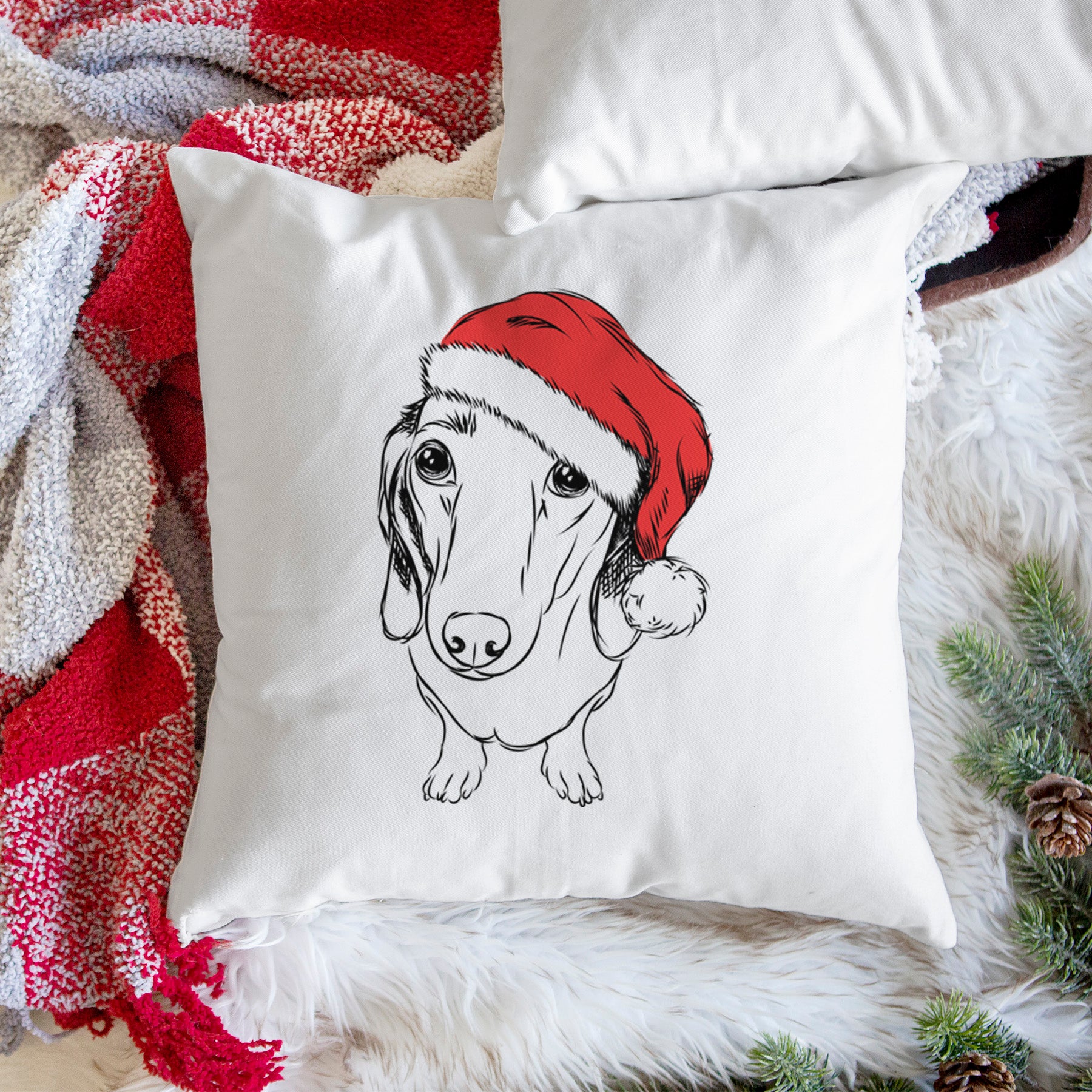 Annabelle the Dachshund - Throw Pillow Cover
