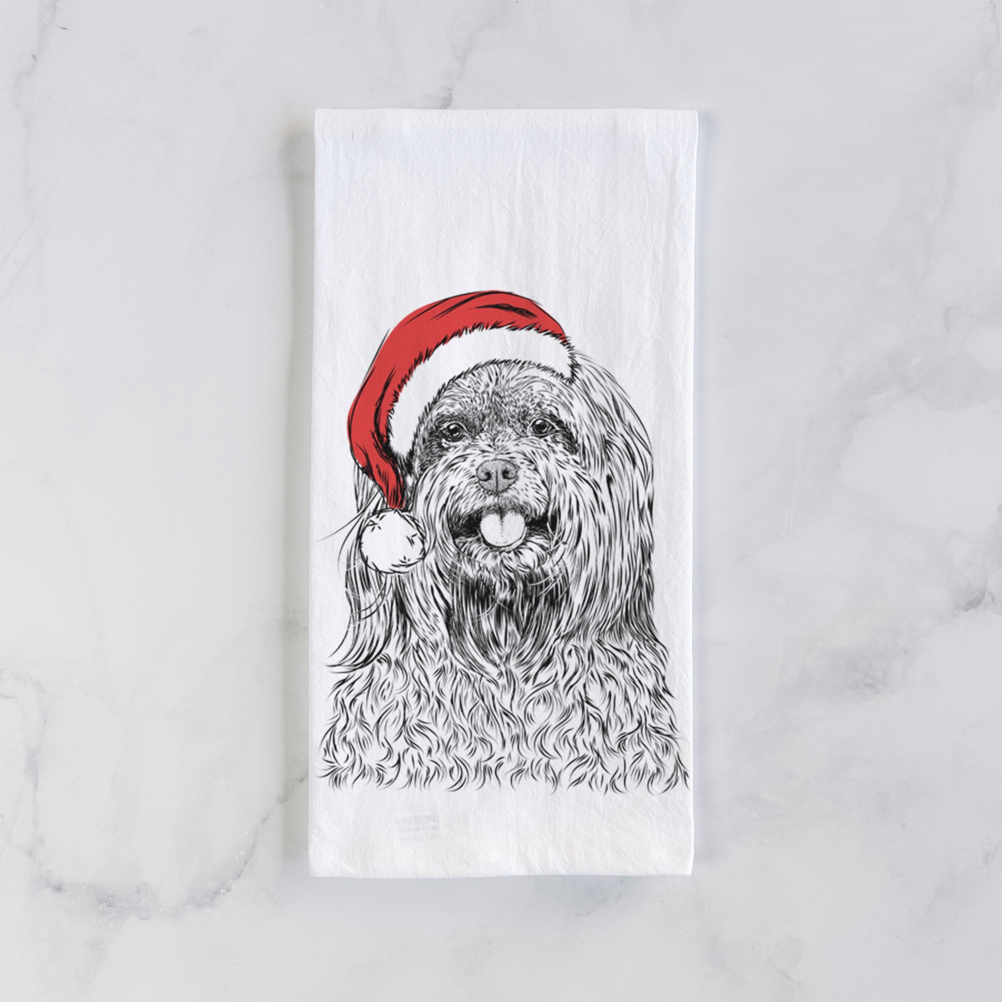 Annie the Mixed Breed Tea Towel