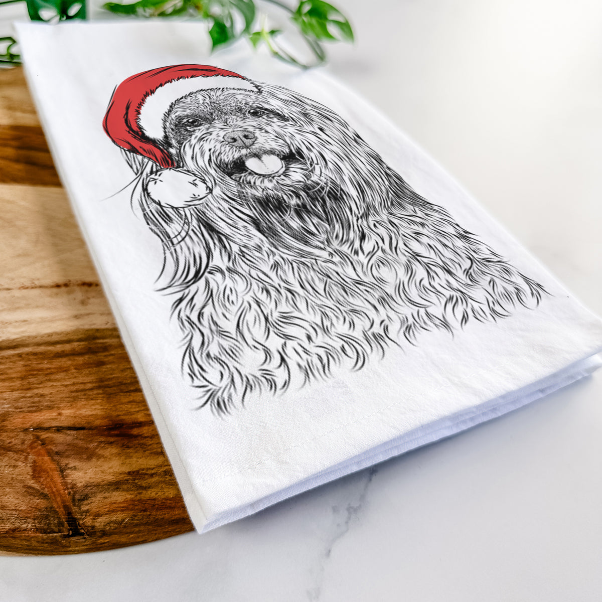 Annie the Mixed Breed Tea Towel