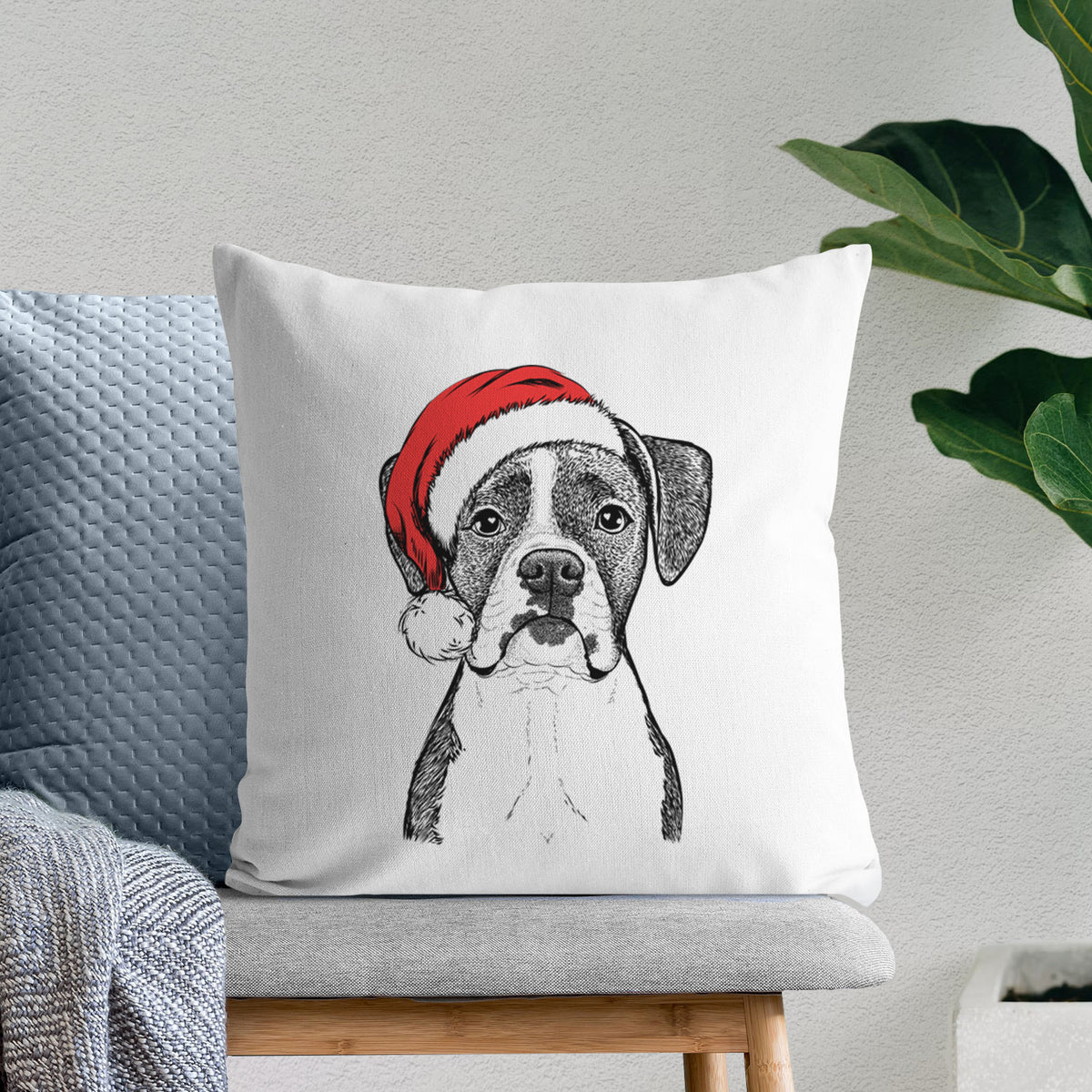 Annie the Boxer - Throw Pillow Cover