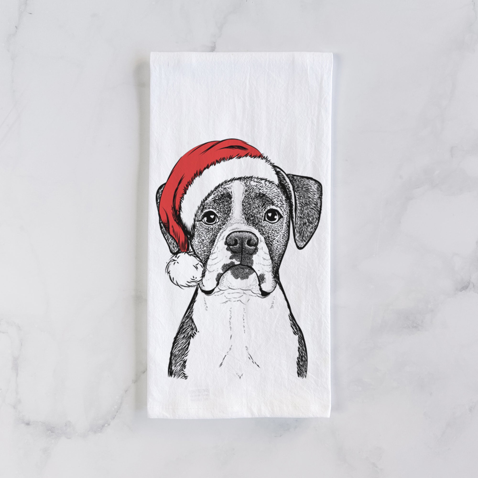 Annie the Boxer Tea Towel