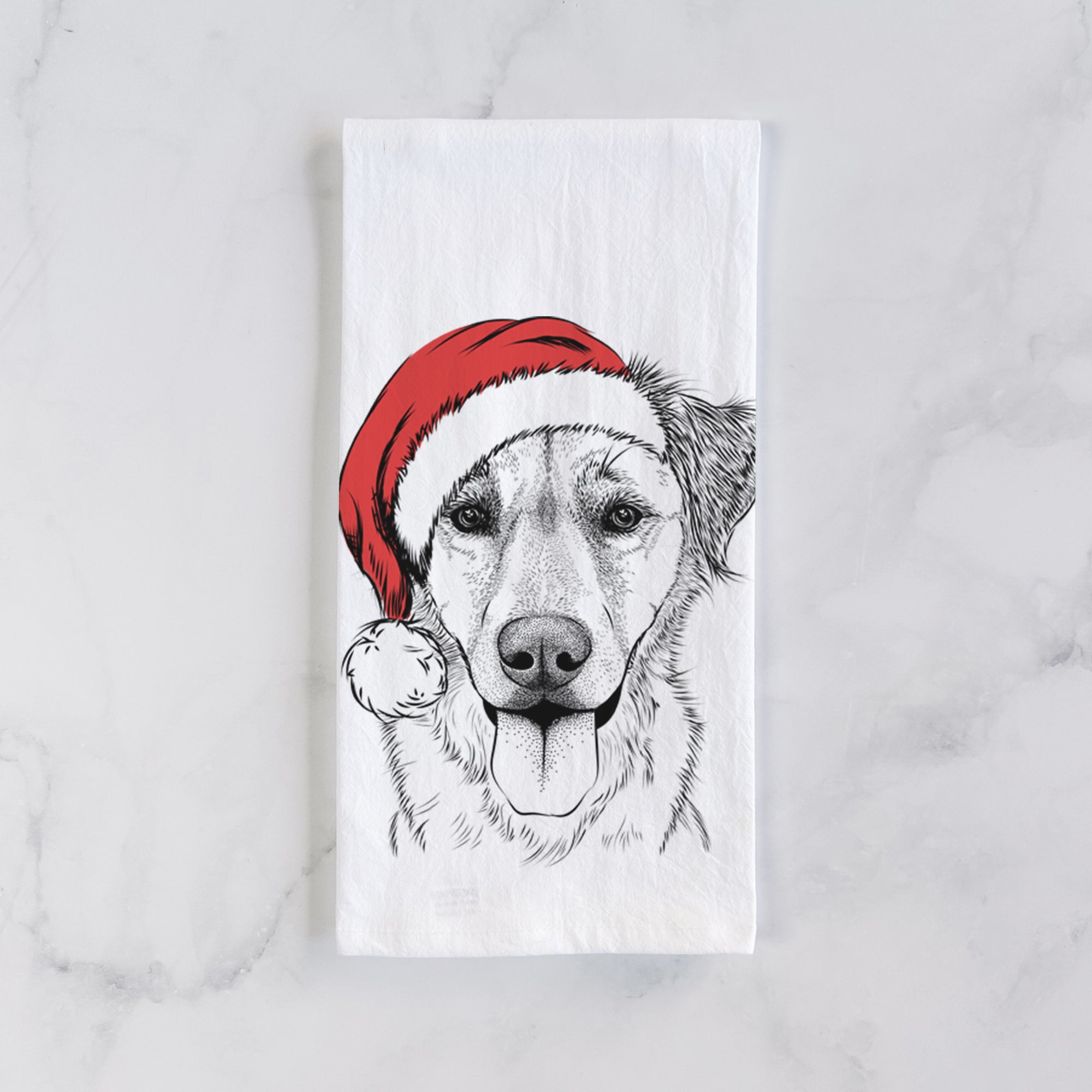 Apollo the Mixed Breed Tea Towel