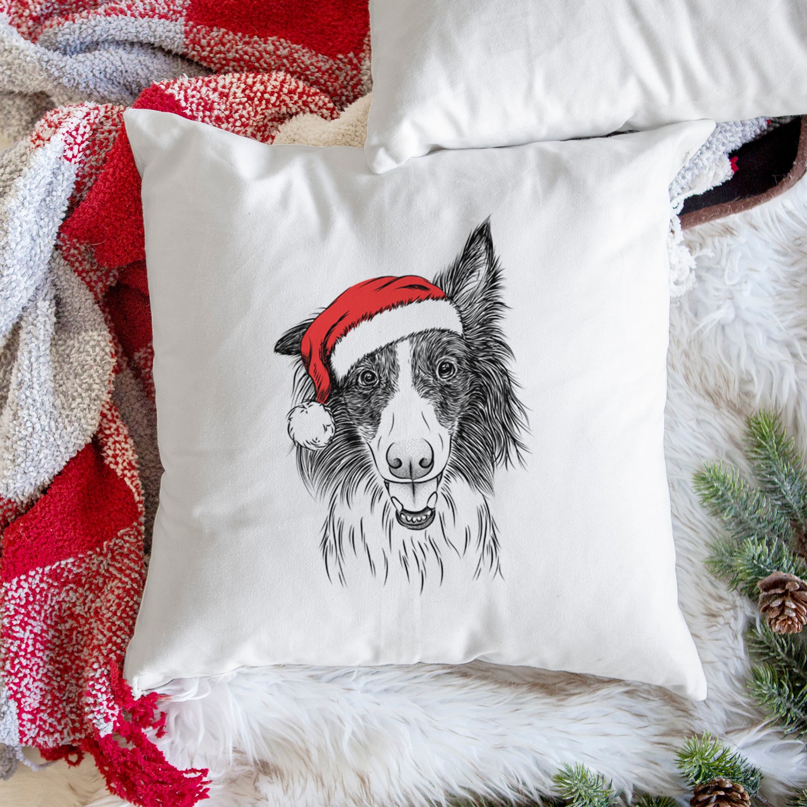 Archie the Silken Windhound - Throw Pillow Cover